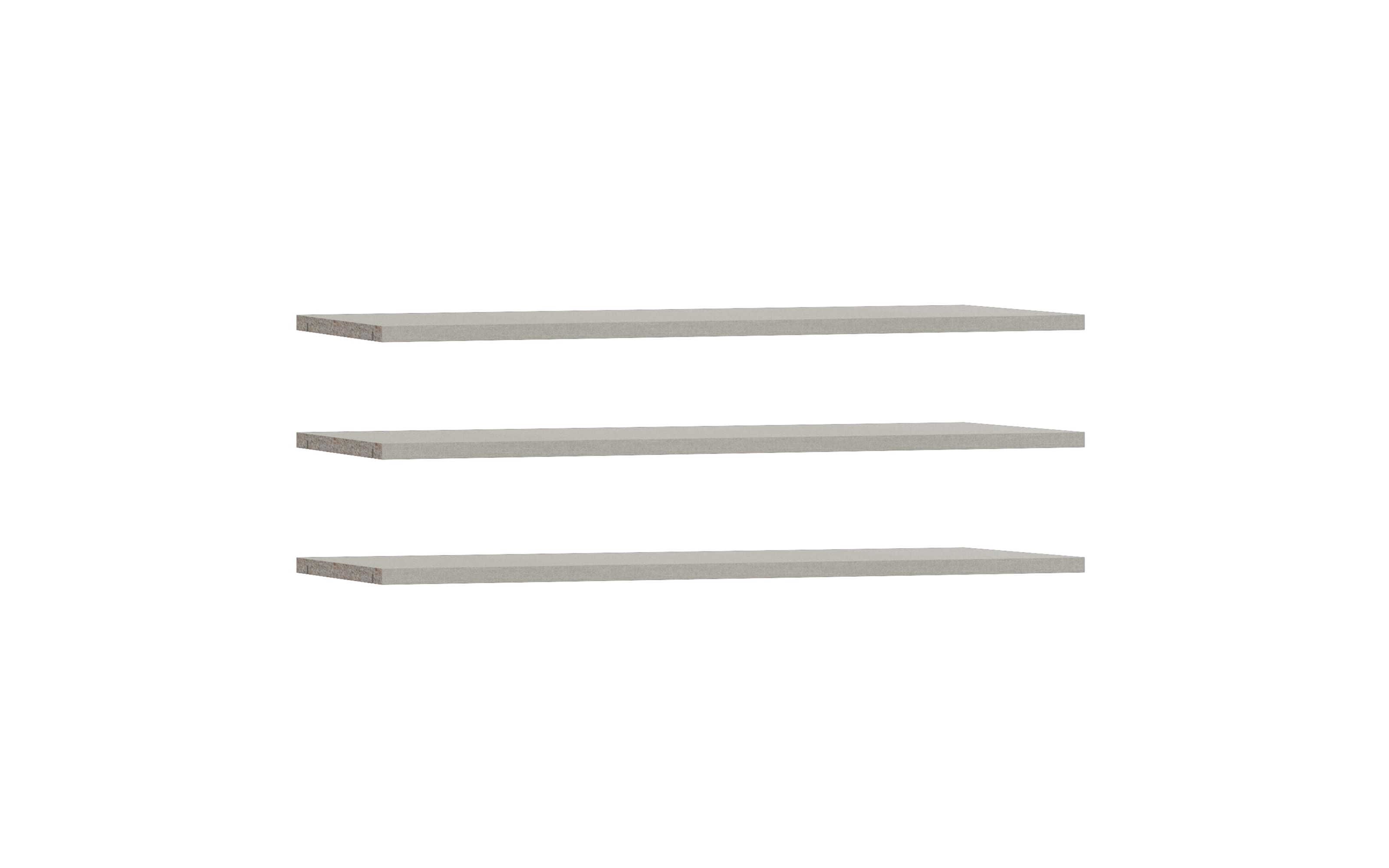 Einlegeböden Schach & Matt 2, grau, 107,8 x 41,8 cm, 3er Set