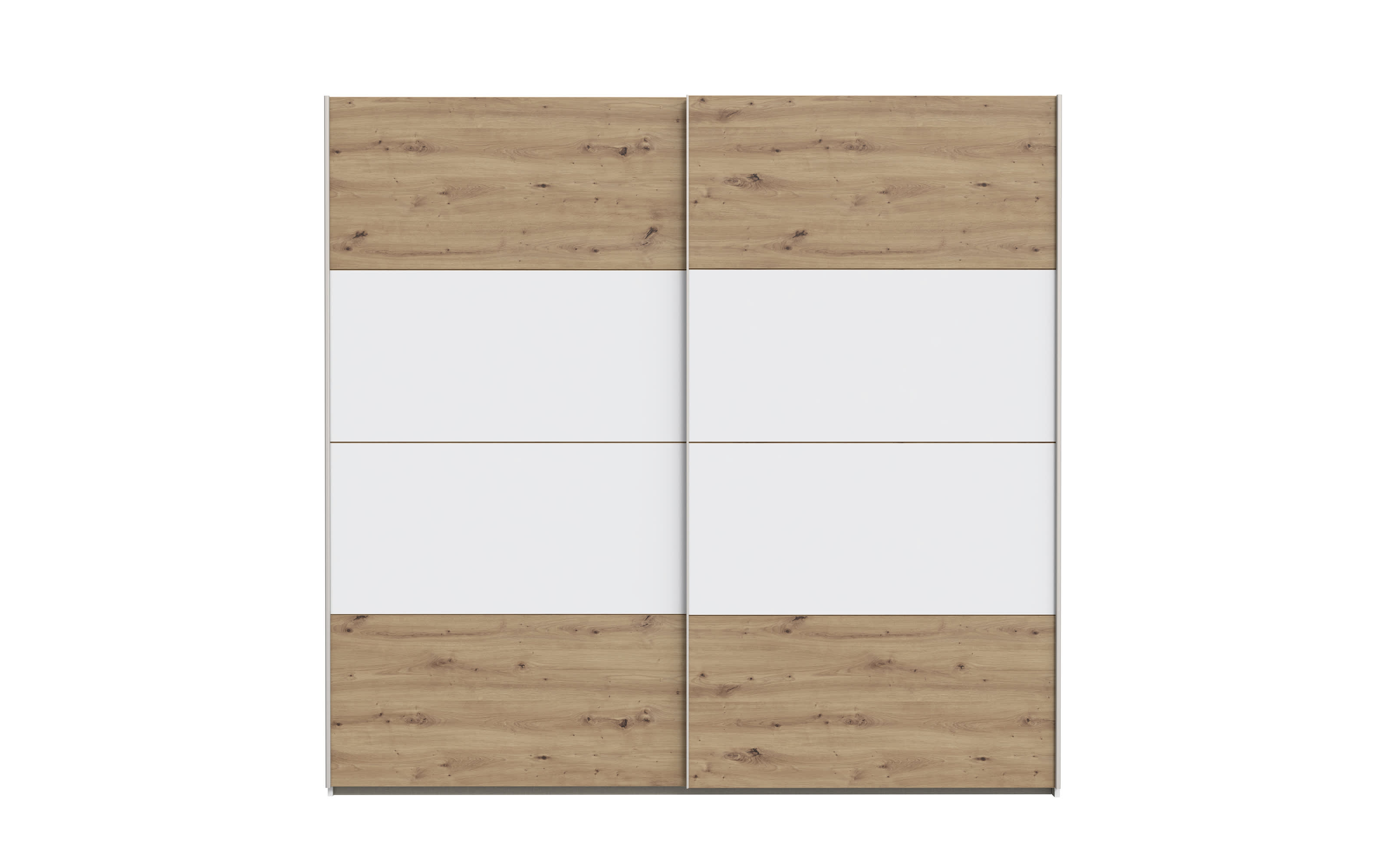 Kleiderschrank Schach & Matt 2, Artisan Eiche-Nachbildung/weiß, 220,1 cm