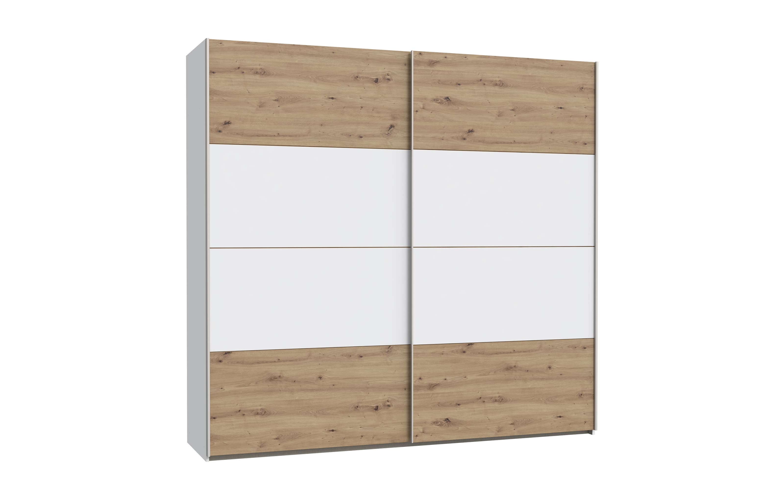 Kleiderschrank Schach & Matt 2, Artisan Eiche-Nachbildung/weiß, 220,1 cm