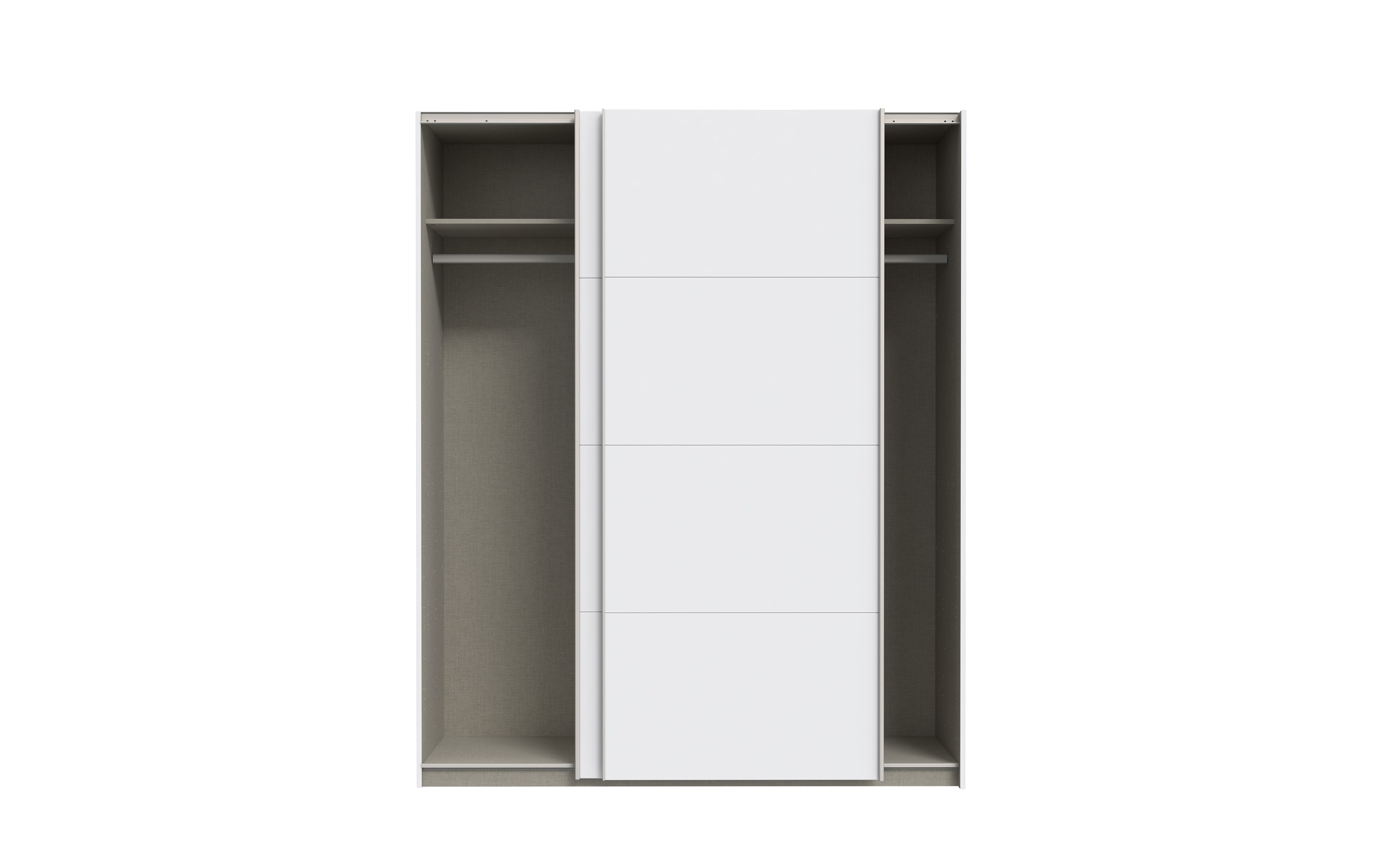 Kleiderschrank Schach & Matt 2, weiß, 170,3 cm