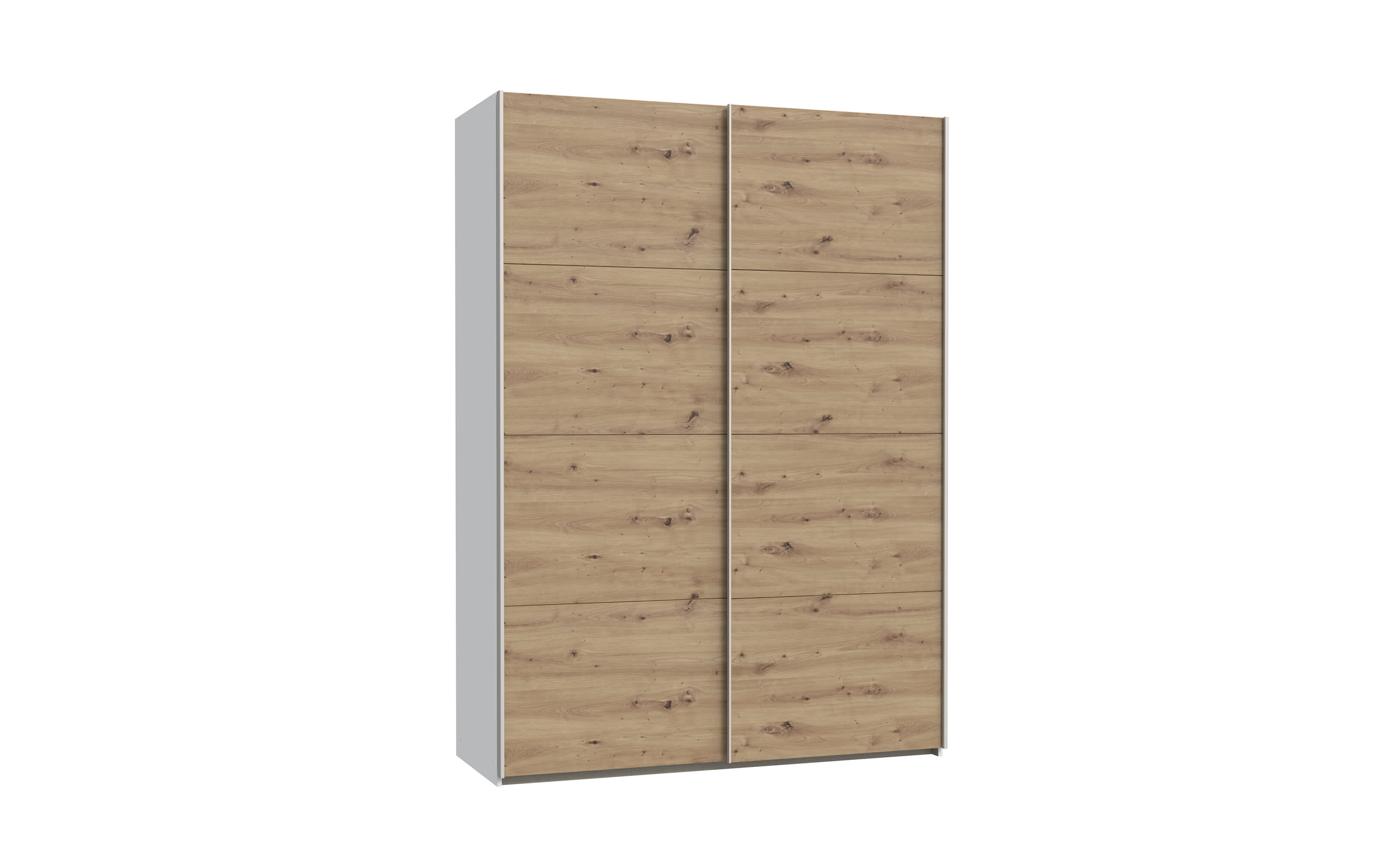 Kleiderschrank Schach & Matt 2, weiß/Artisan Eiche-Nachbildung, 150,1 cm