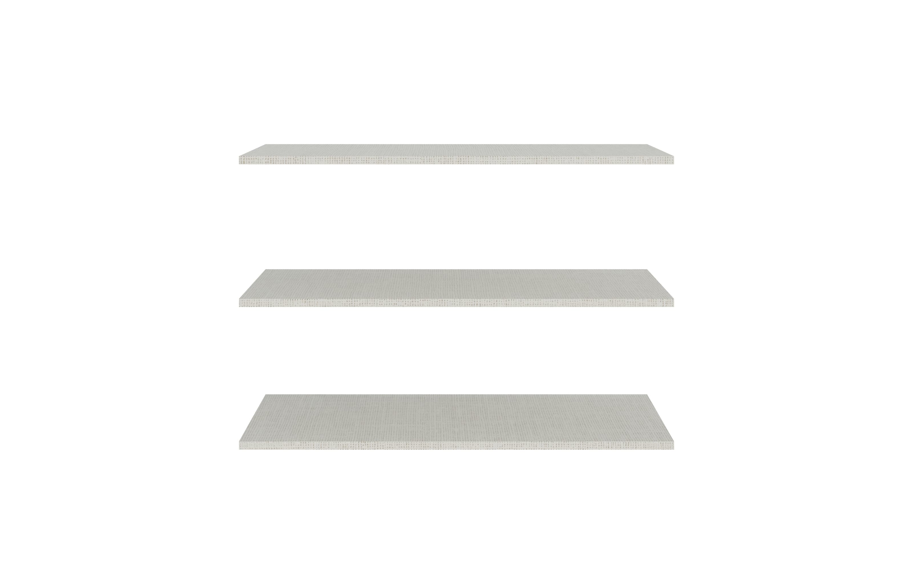 Einlegeböden Vodol, grau, 117,2 x 52,7 cm, 3er Set