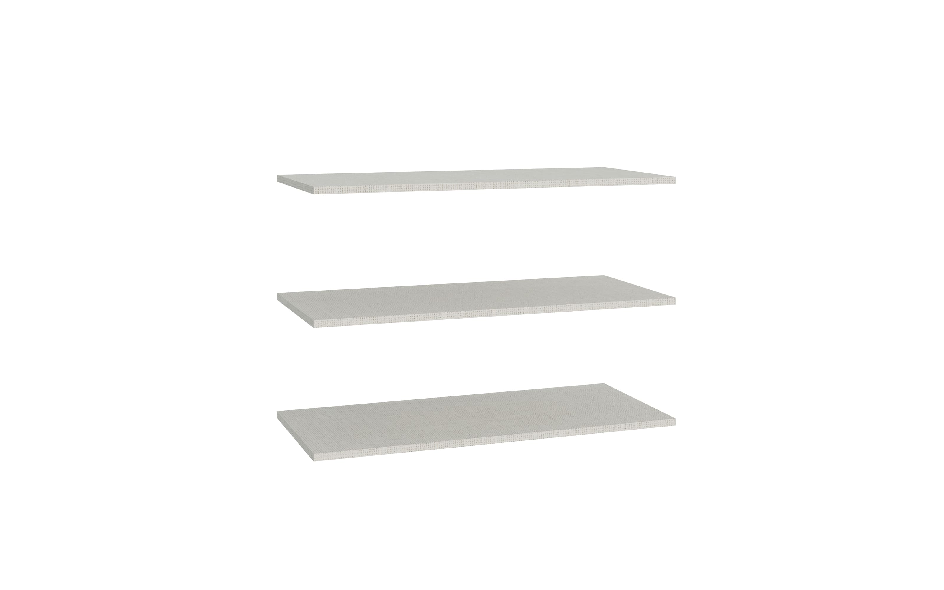 Einlegeböden Vodol, grau, 117,2 x 52,7 cm, 3er Set