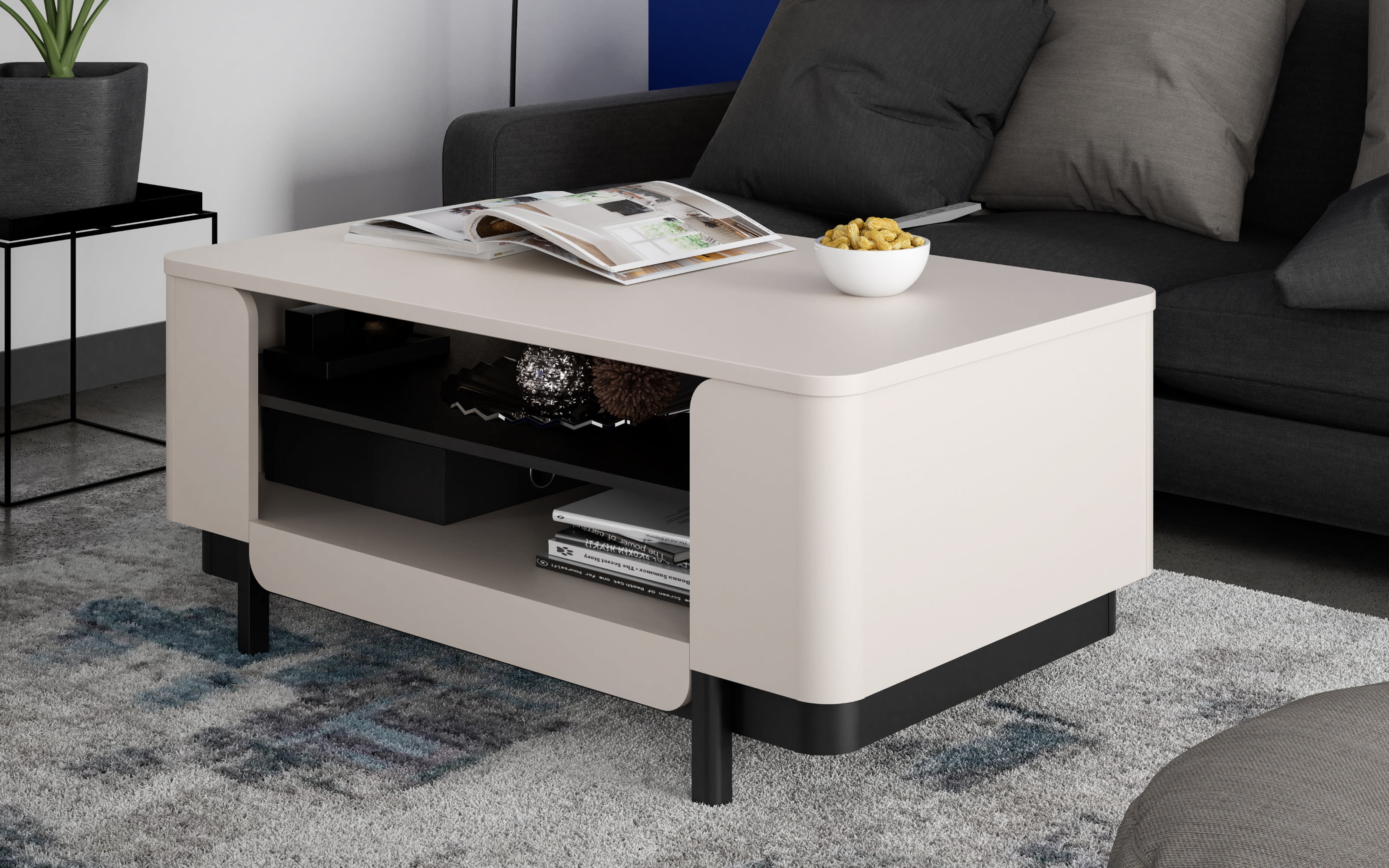 Couchtisch Vodol, sand