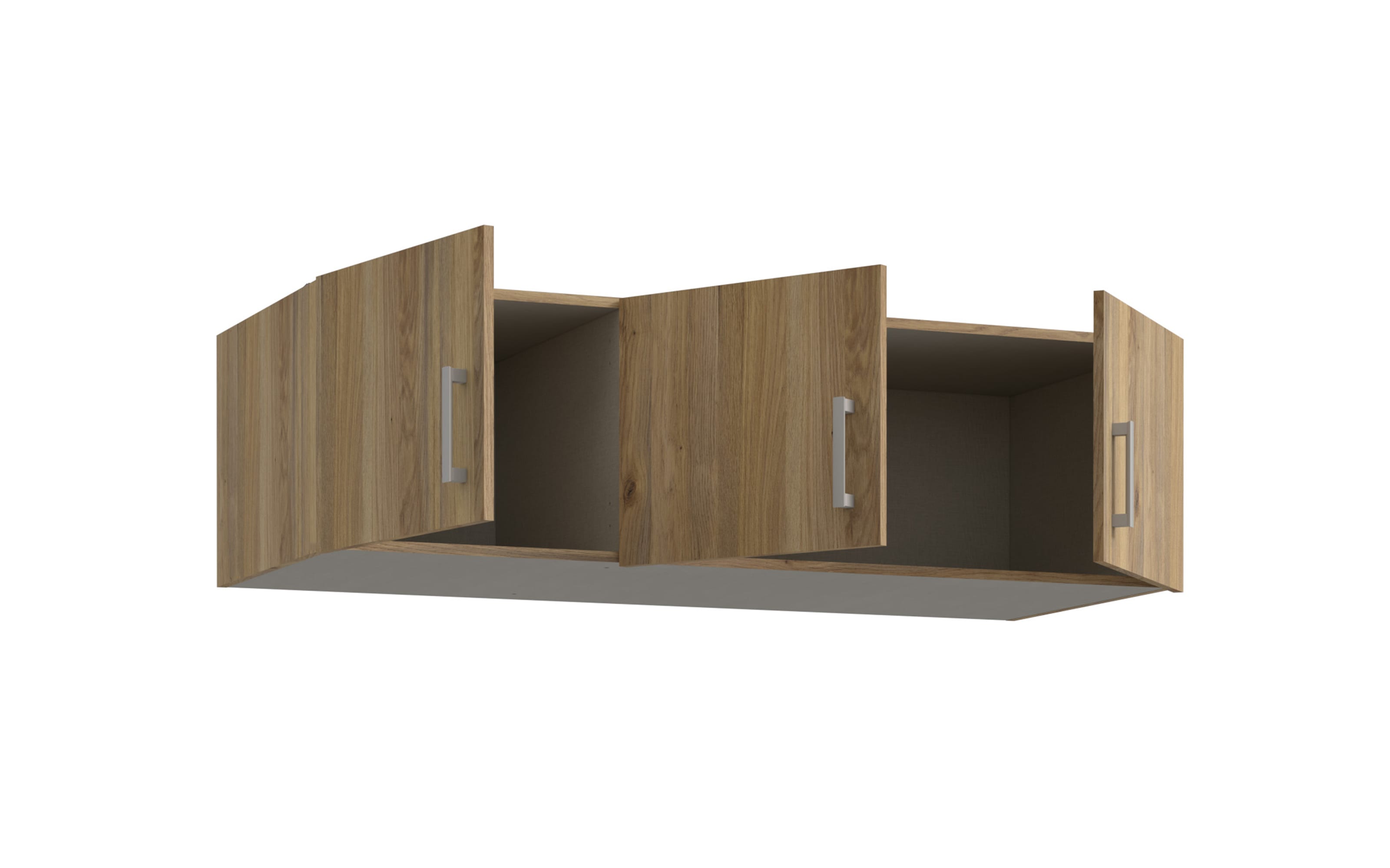 Schrankaufsatz Econobox2, Mauvelle Eiche-Nachbildung, 133,2 cm