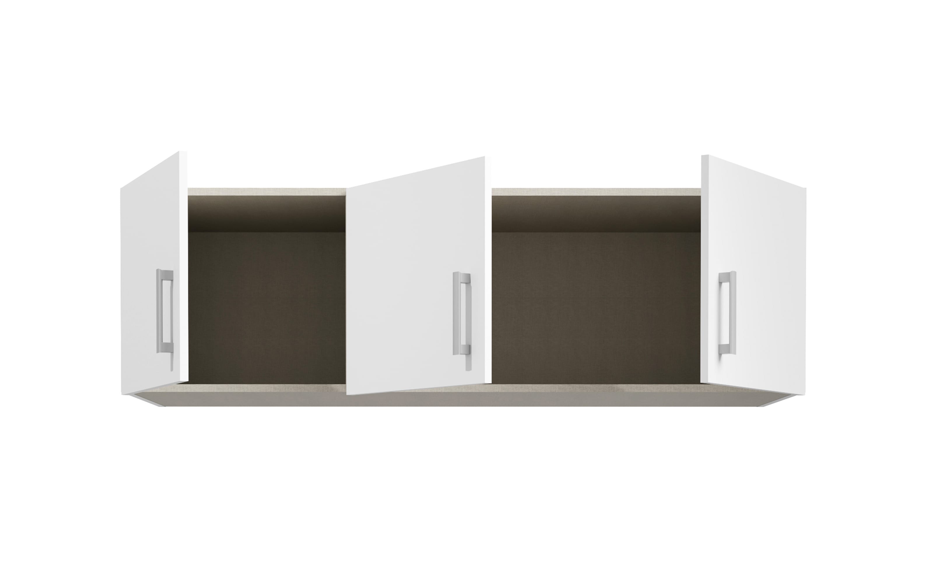 Schrankaufsatz Econobox2, weiß, 133,2 cm