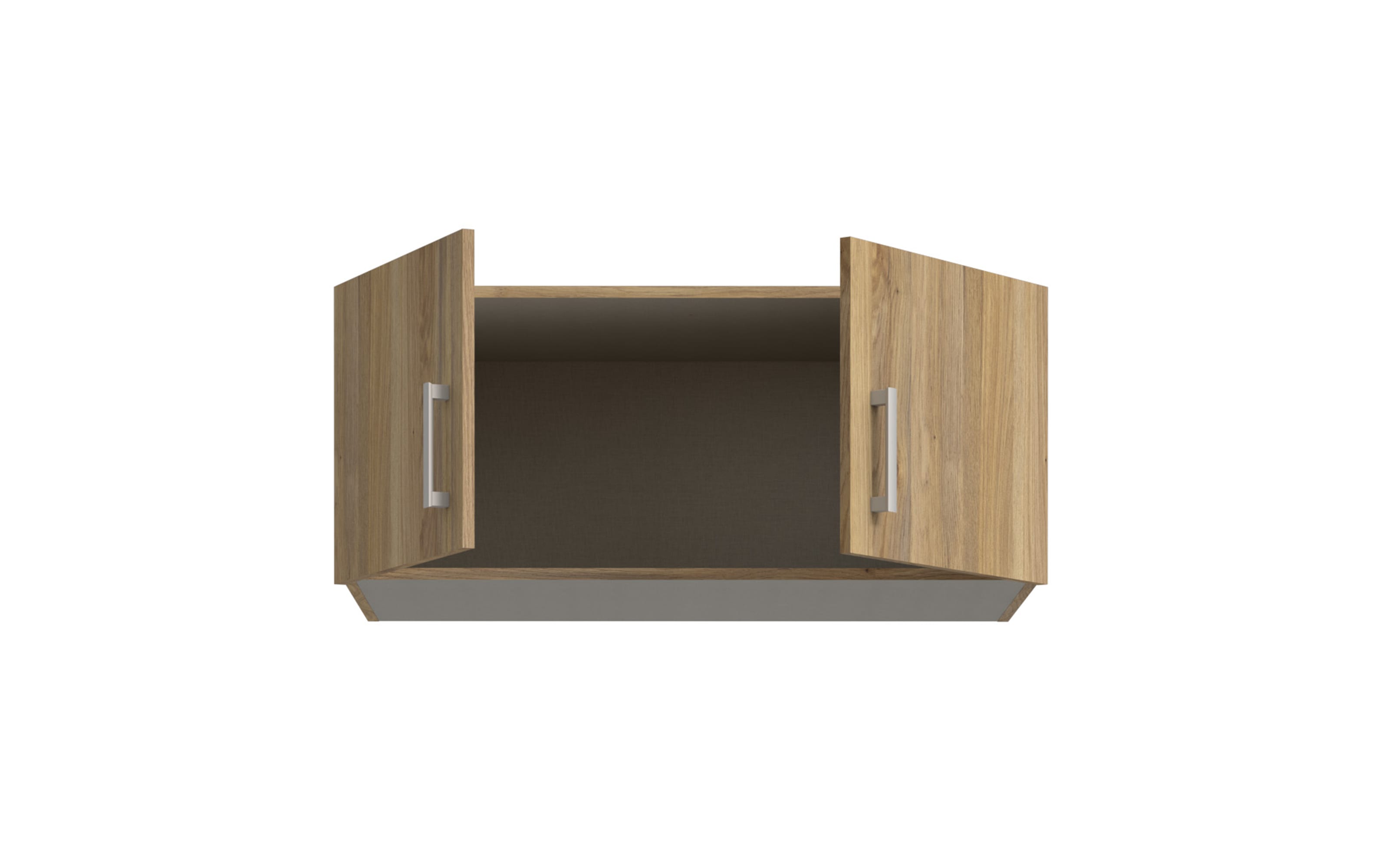 Schrankaufsatz Econobox2, Mauvelle Eiche-Nachbildung, 88,9 cm
