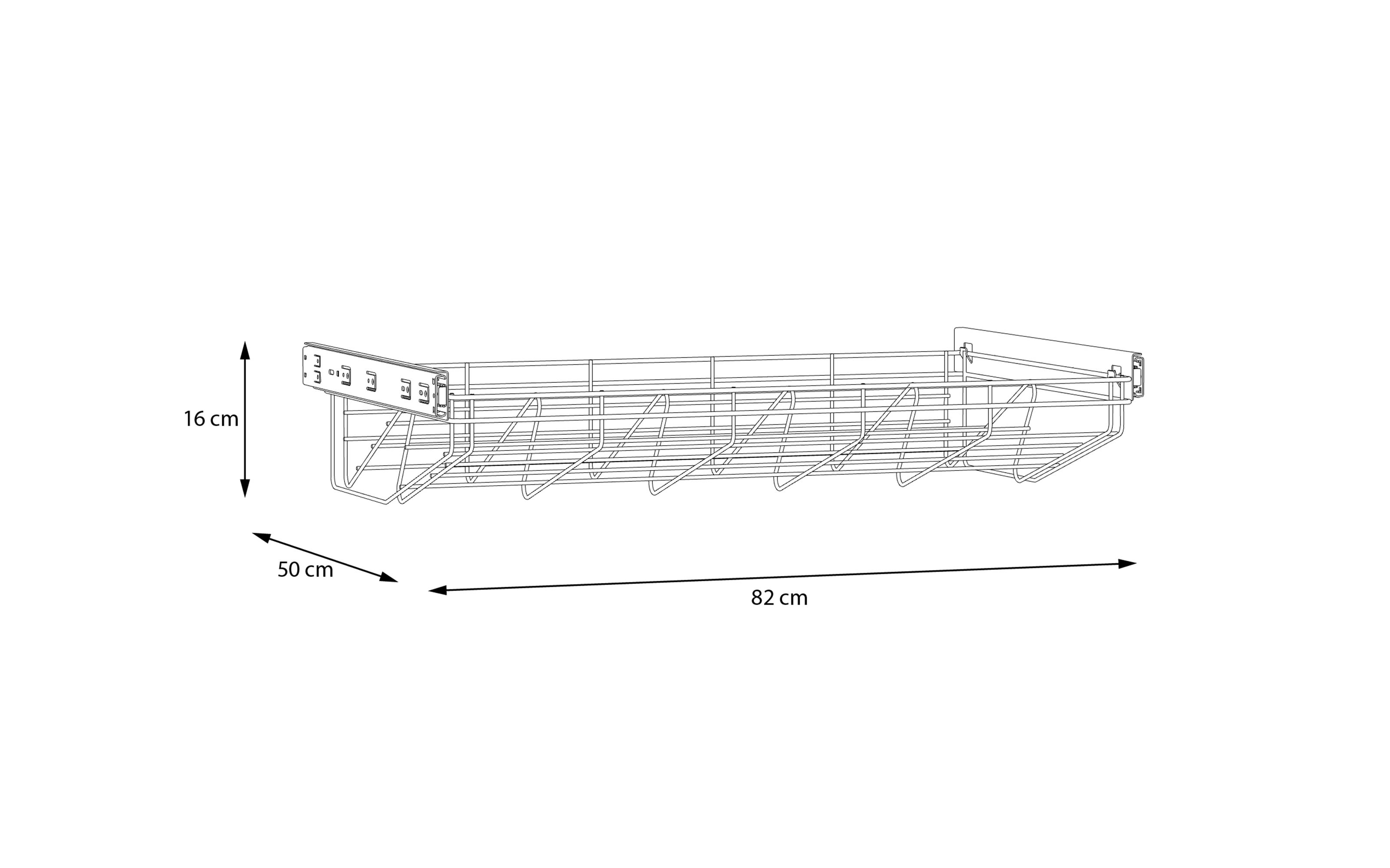 Schuhkorb Econobox2, grau, 82 x 16 cm