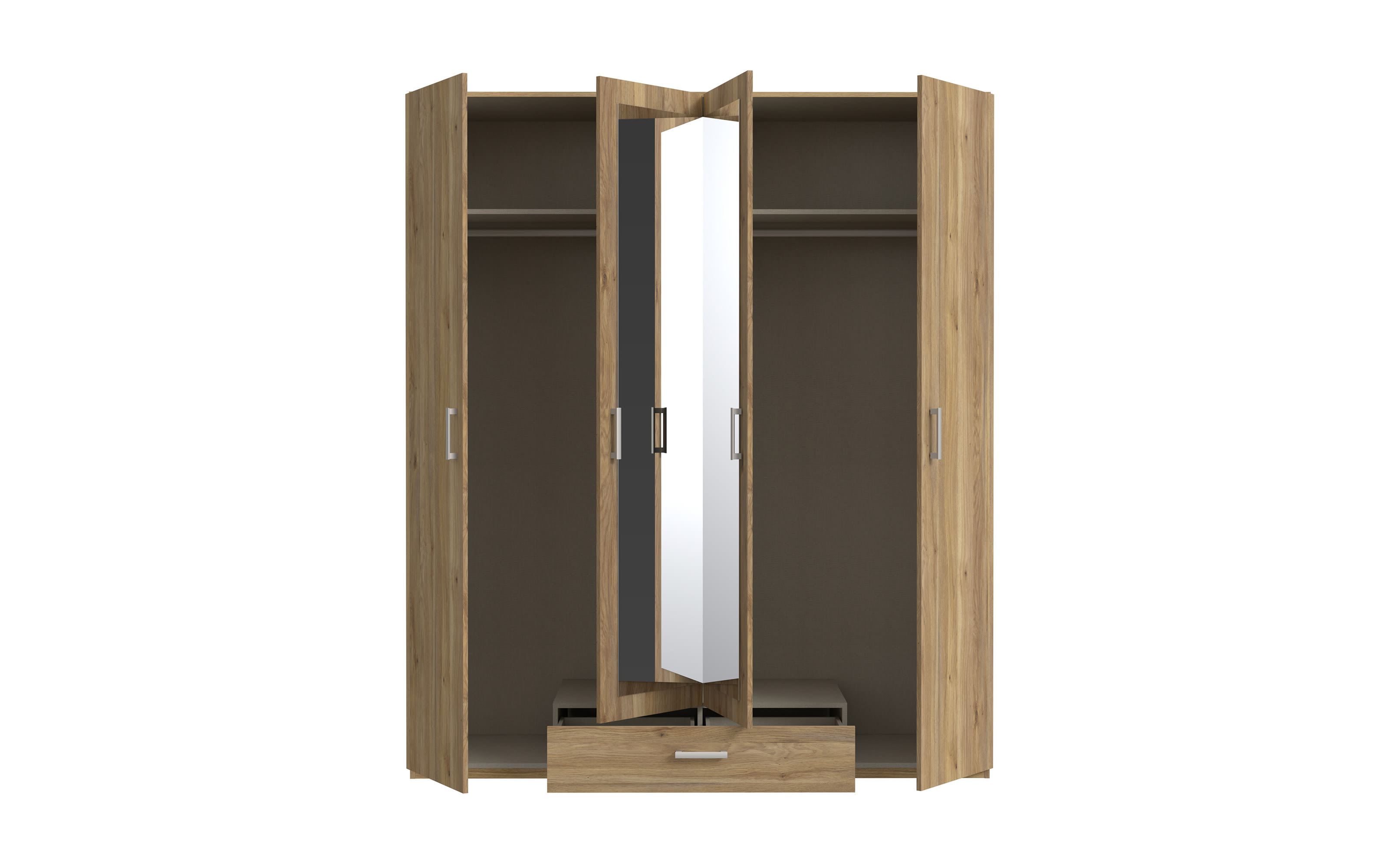 Kleiderschrank Econobox2, Mauvelle Eiche-Nachbildung, 177,5 cm