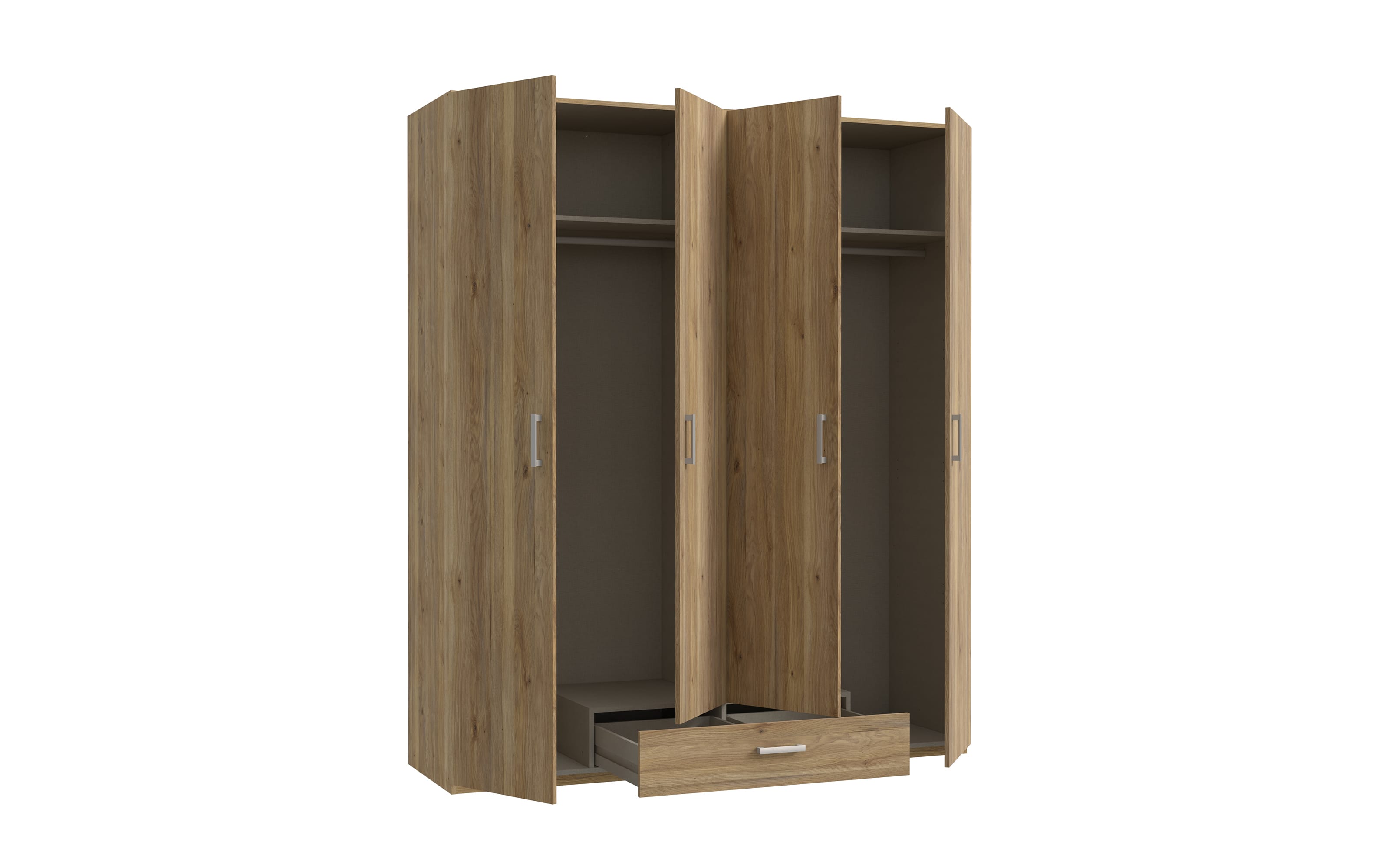 Kleiderschrank Econobox2, Mauvelle Eiche-Nachbildung, 177,5 cm
