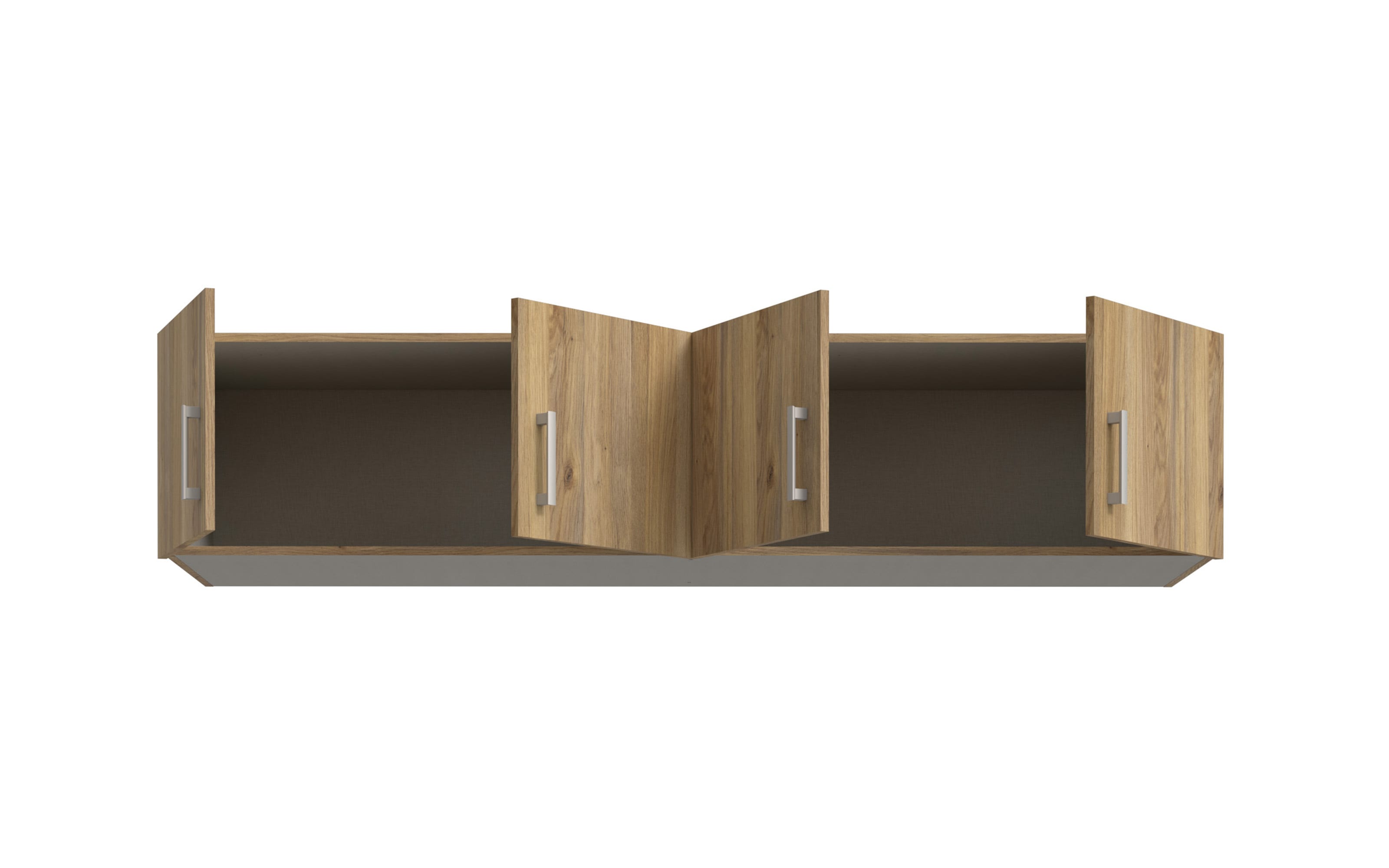 Schrankaufsatz Econobox2, Mauvelle Eiche-Nachbildung, 177,5 cm