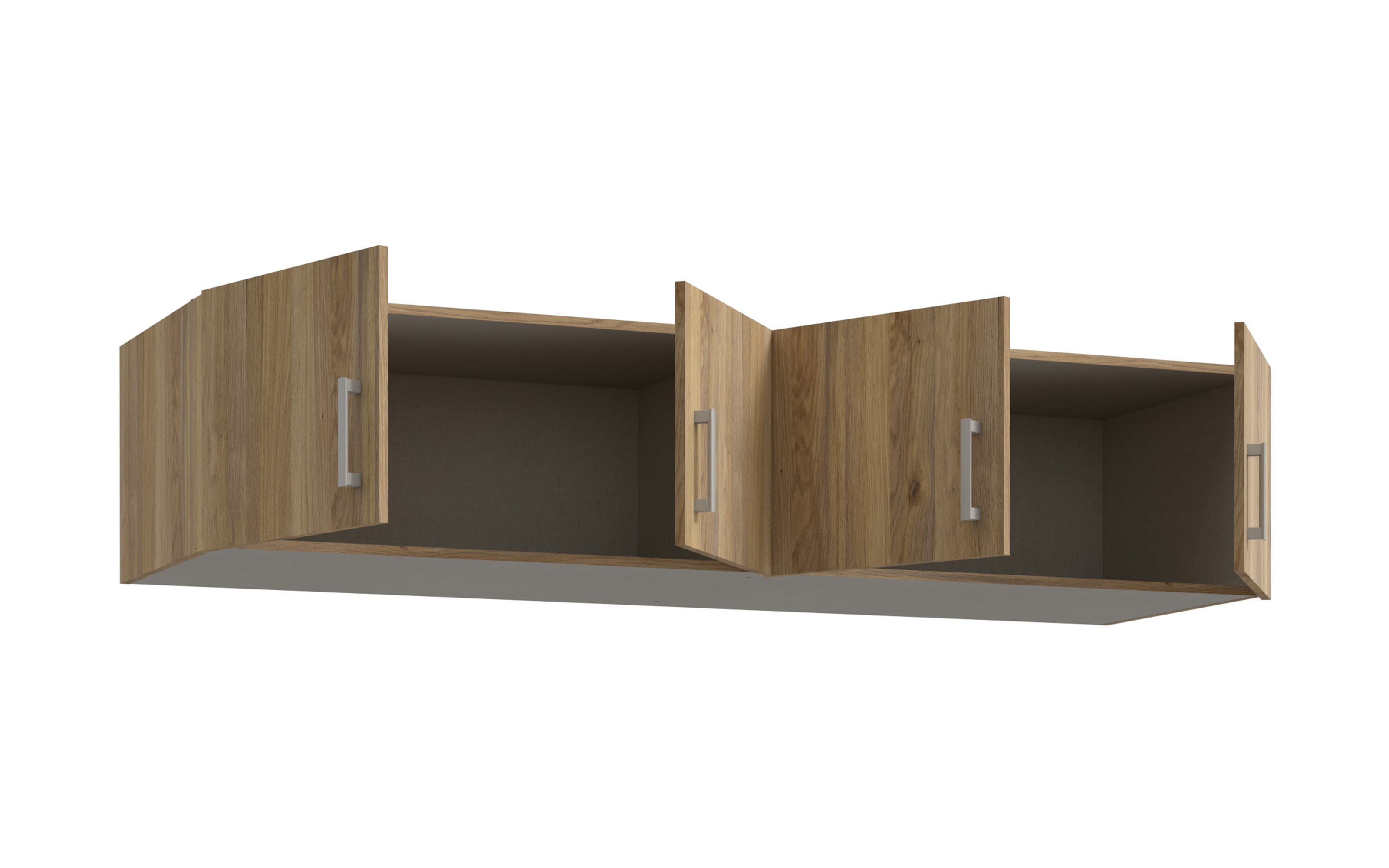 Schrankaufsatz Econobox2, Mauvelle Eiche-Nachbildung, 177,5 cm