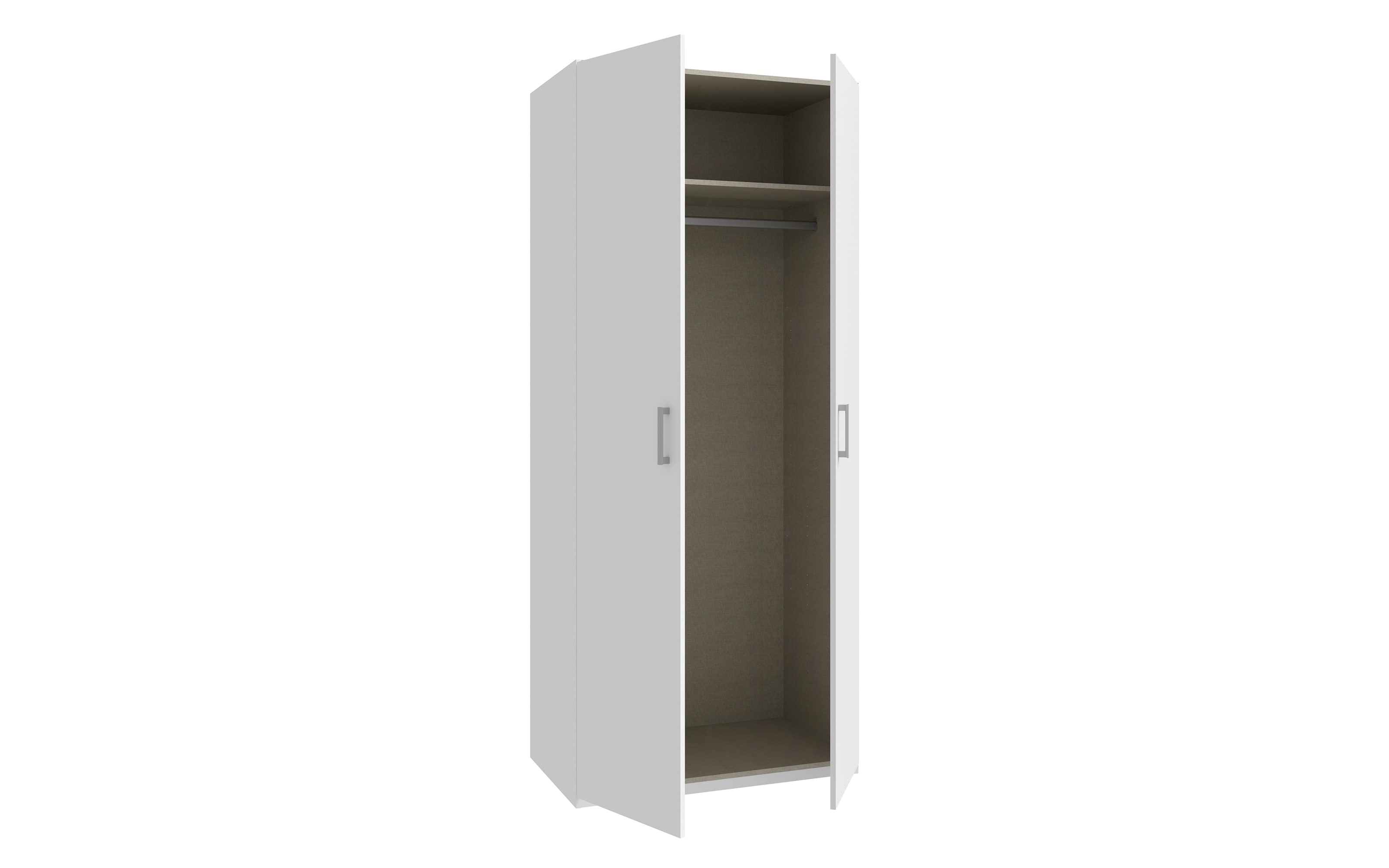 Kleiderschrank Econobox2, weiß, 88,9 cm