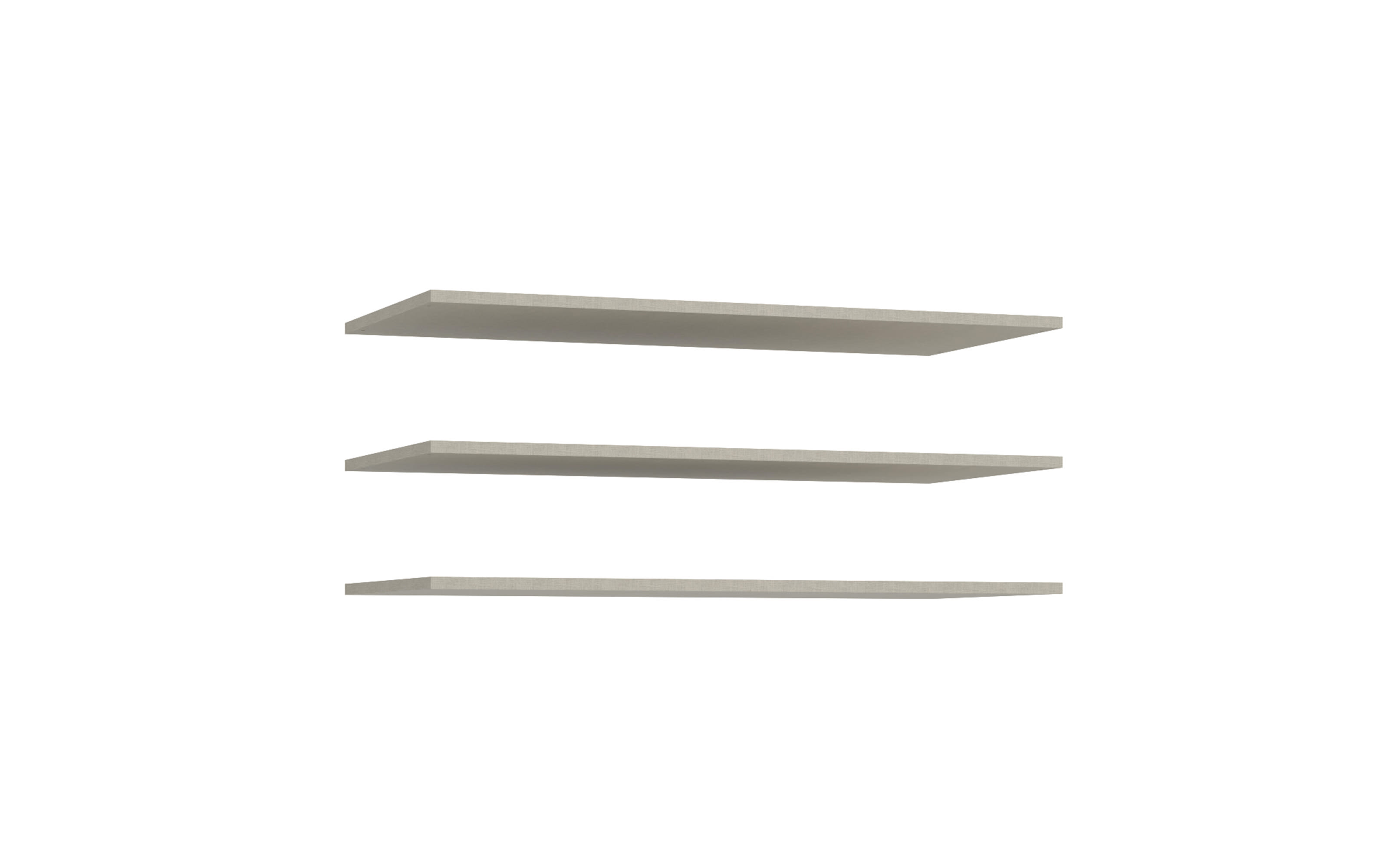 Einlegeböden Econobox2, grau, 86,5 x 42 cm, 3er Set