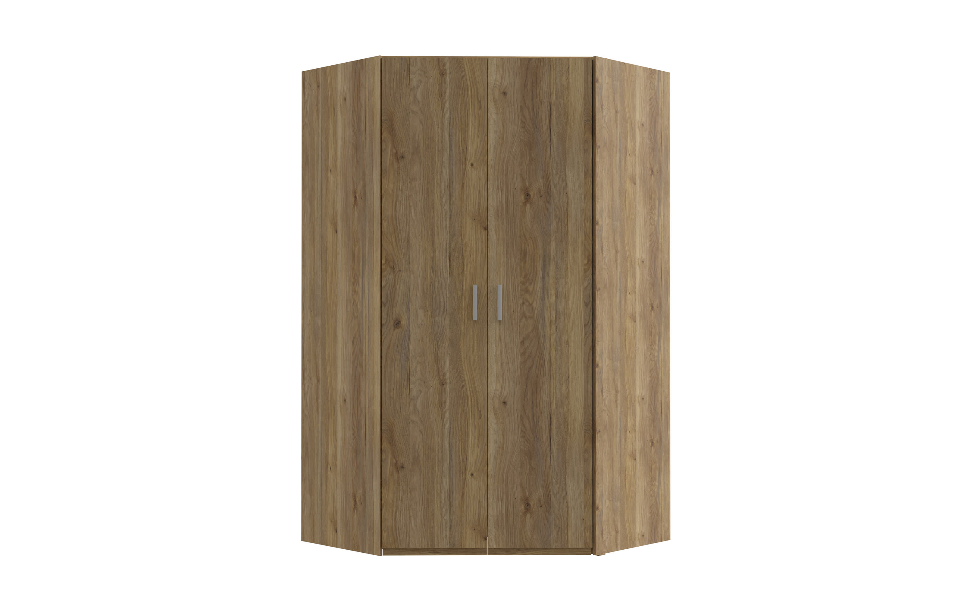 Eckkleiderschrank Econobox2, Mauvelle Eiche-Nachbildung, 116,8 cm