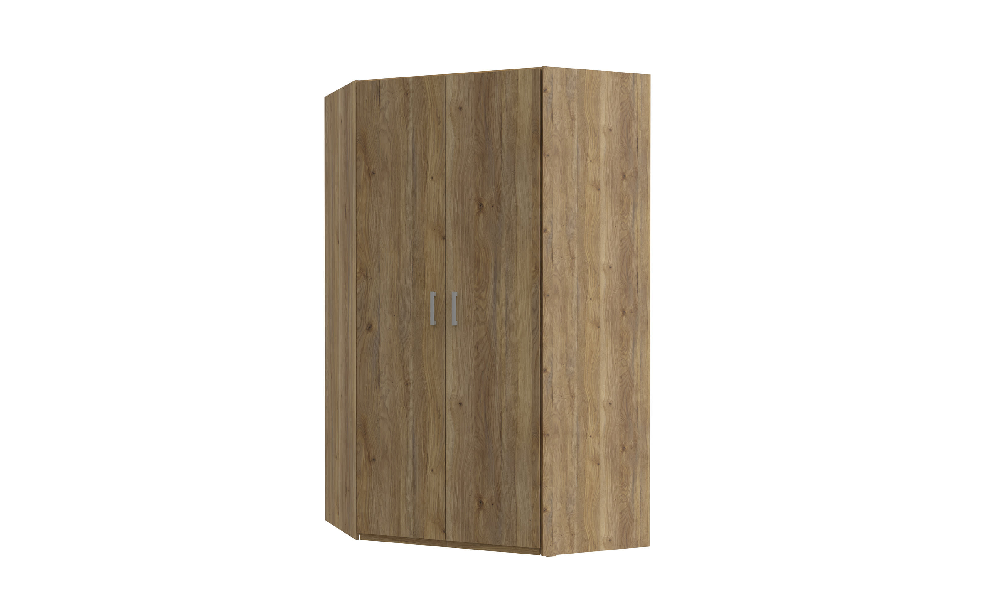 Eckkleiderschrank Econobox2, Mauvelle Eiche-Nachbildung, 116,8 cm