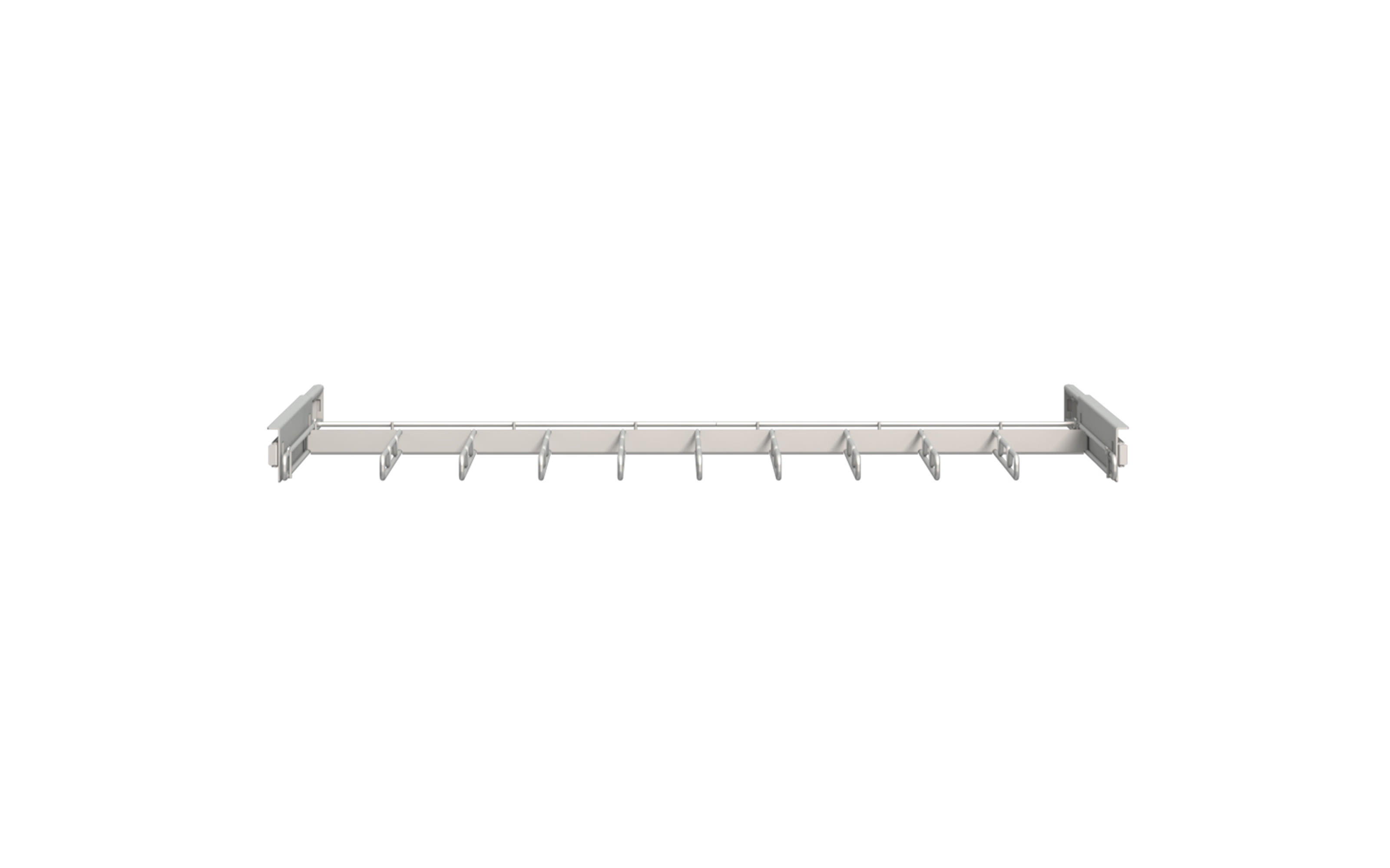 Hosenbügel Econobox2, grau, 82 x 5,2 cm