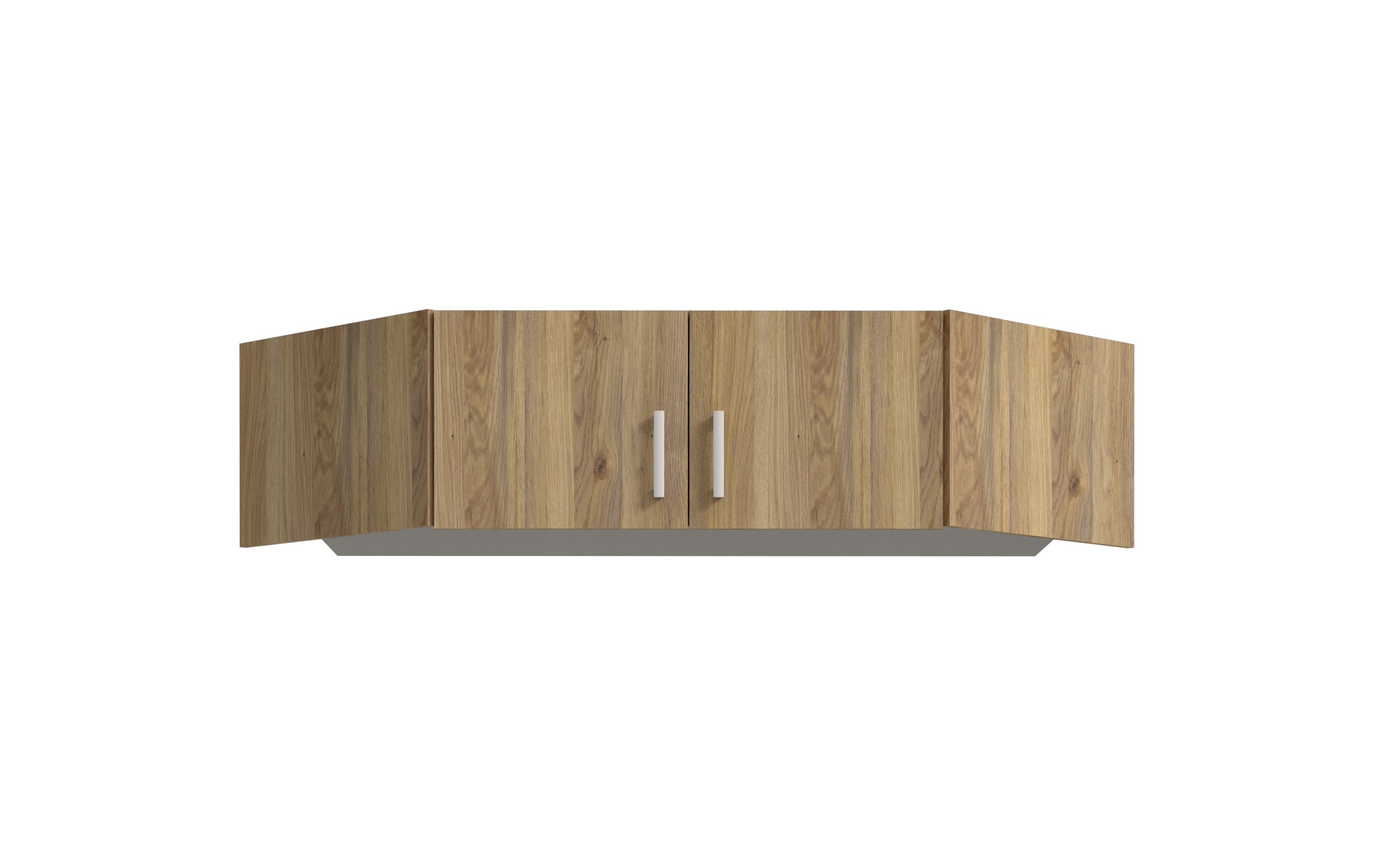 Eck-Schrankaufsatz Econobox2, Mauvelle Eiche-Nachbildung, 165,2 cm