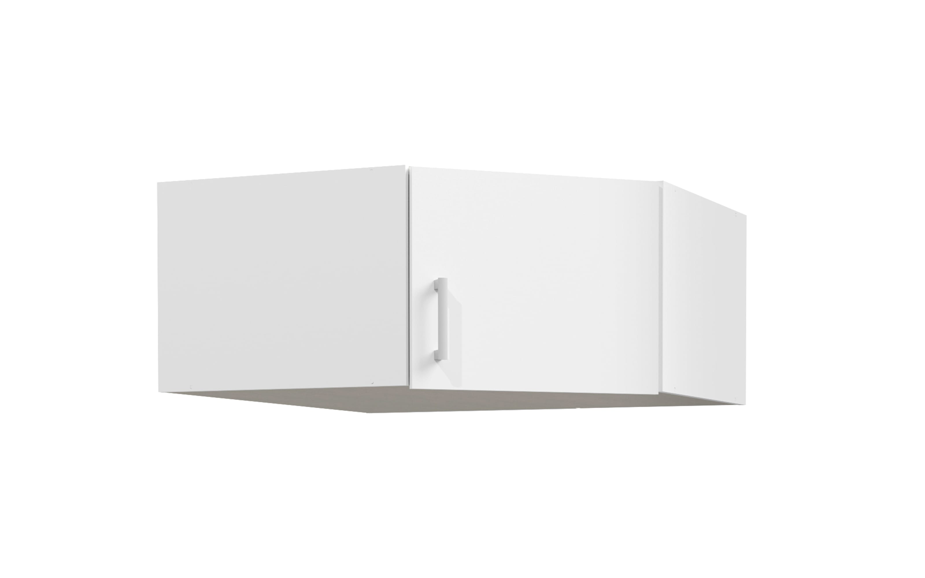 Eck-Schrankaufsatz Econobox2, weiß, 133,2 cm
