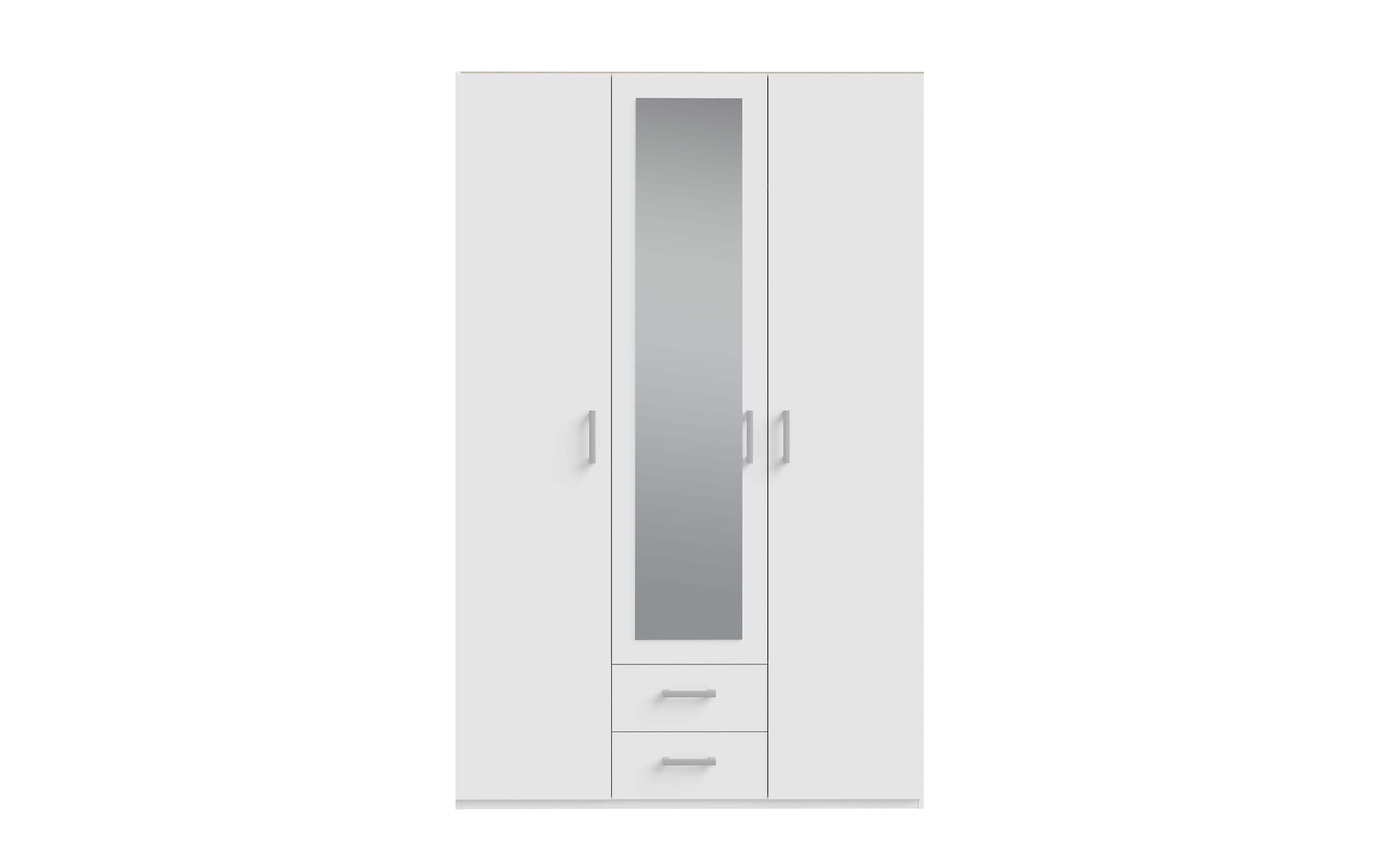 Kleiderschrank Econobox2, weiß, 133,2 cm