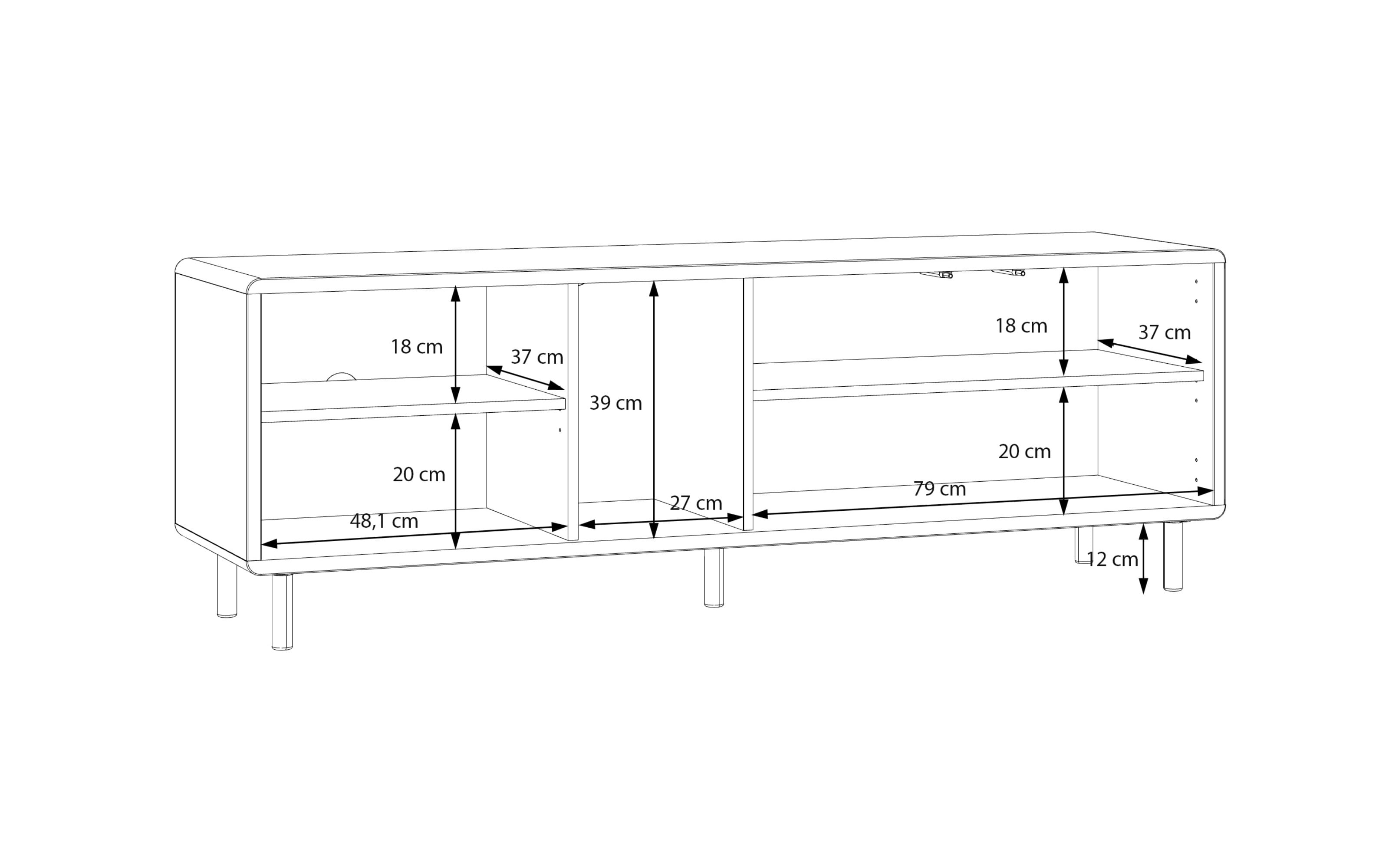  TV -Unterschrank Playly, sandfarbig