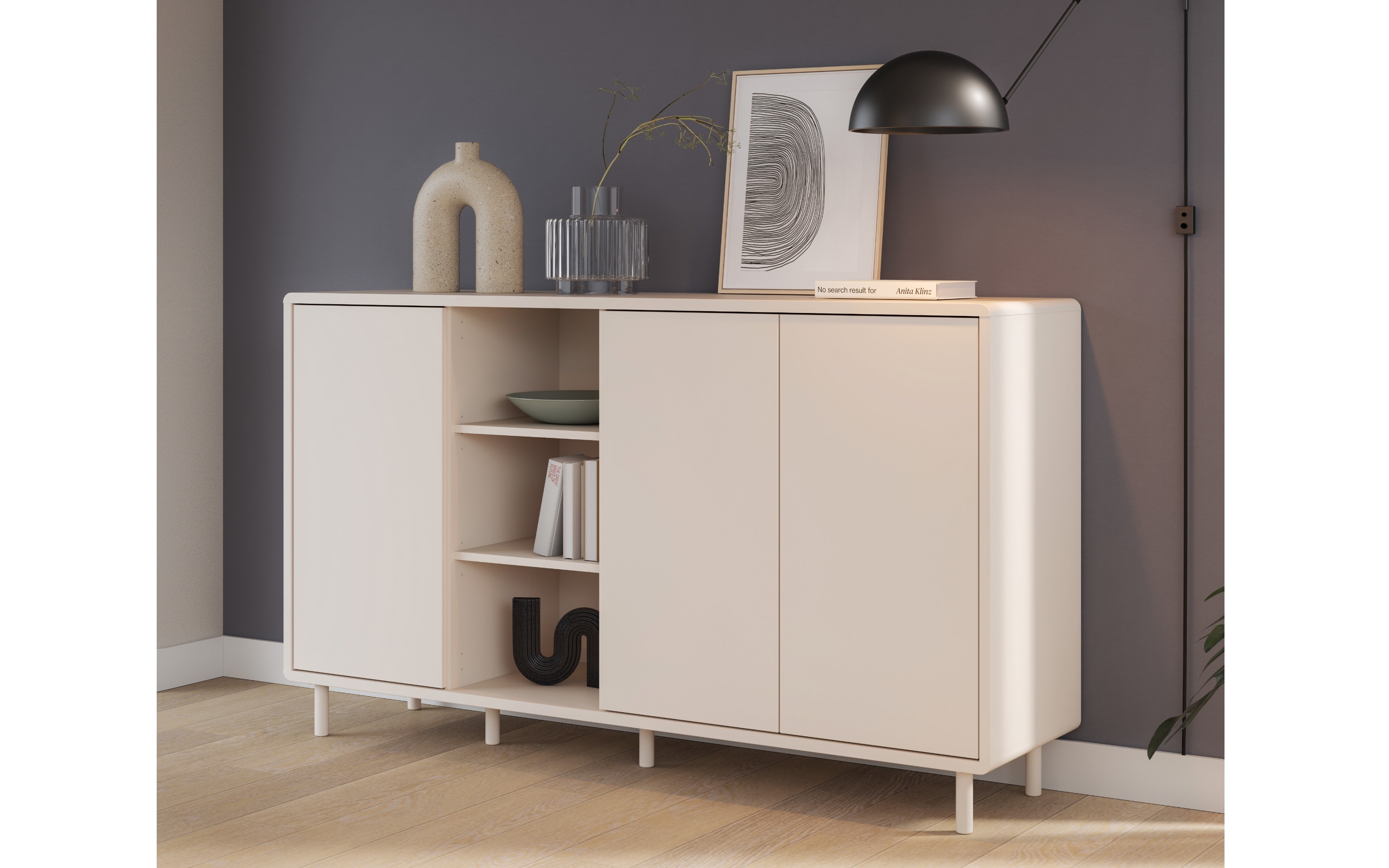 Sideboard Playly, sandfarbig
