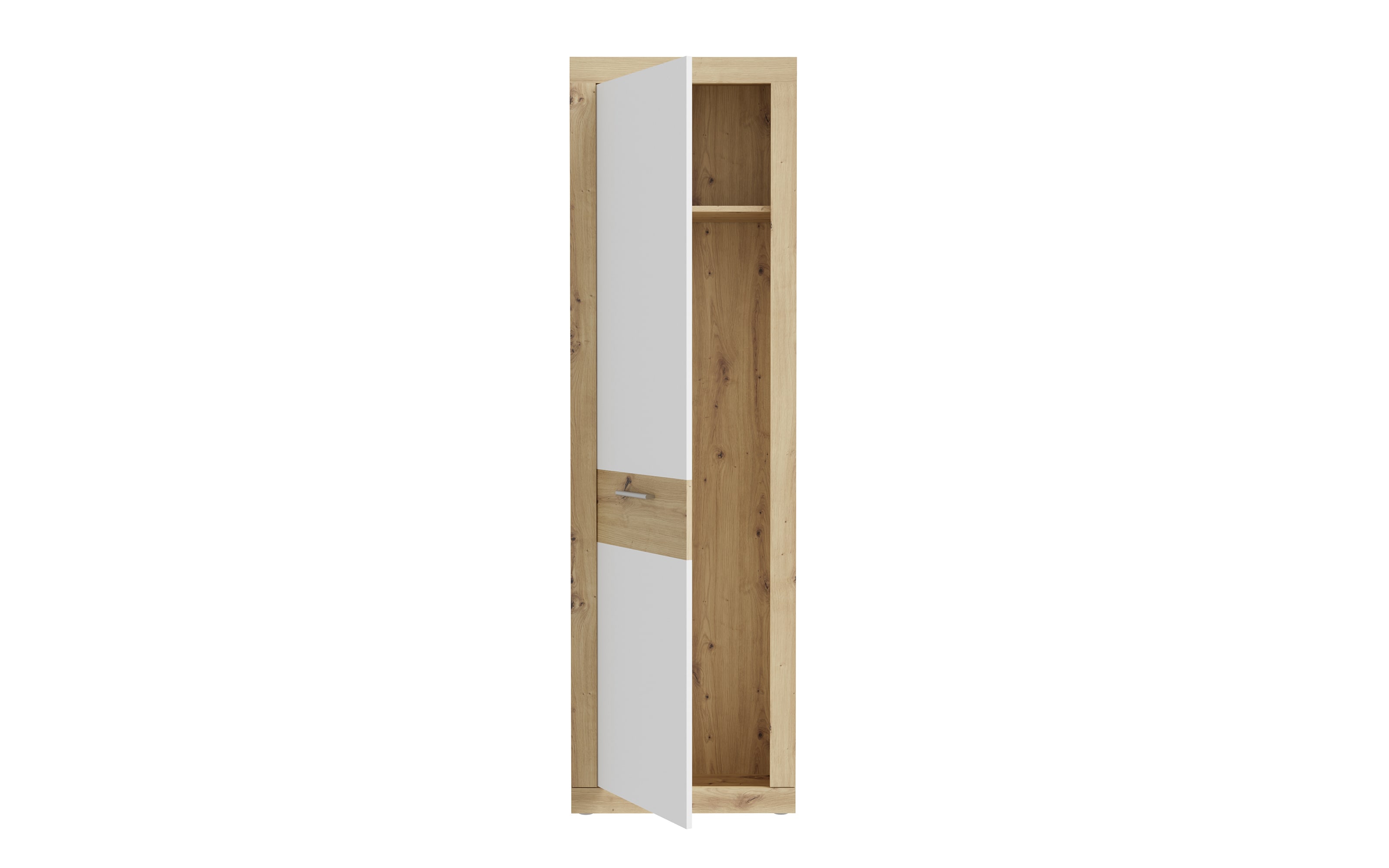 Garderobenschrank Baccio, Artisan Eiche-Nachbildung/weiß