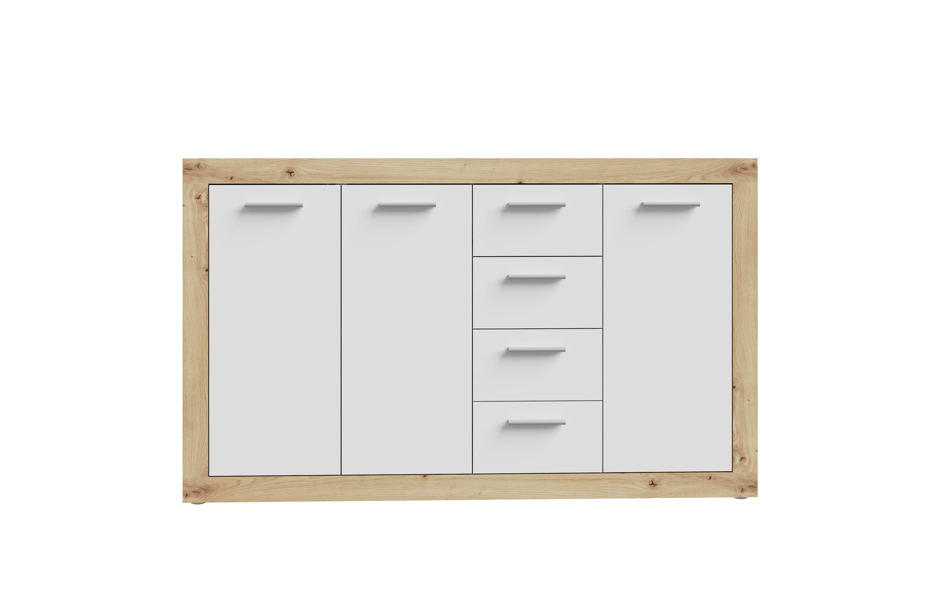 Sideboard Baccio, Artisan Eiche-Nachbildung/weiß, 152,6 cm