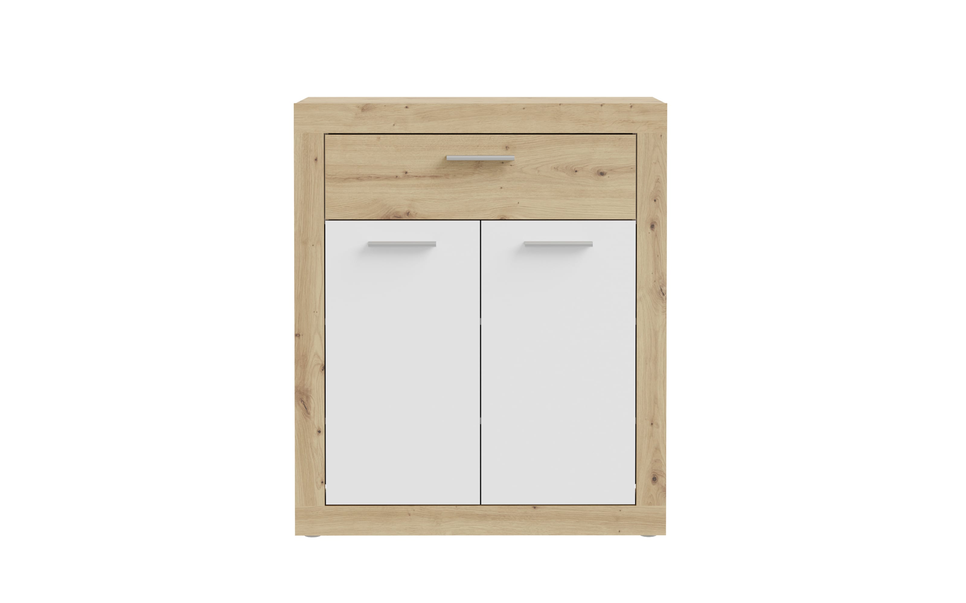 Schuhschrank Baccio, Artisan Eiche-Nachbildung/weiß