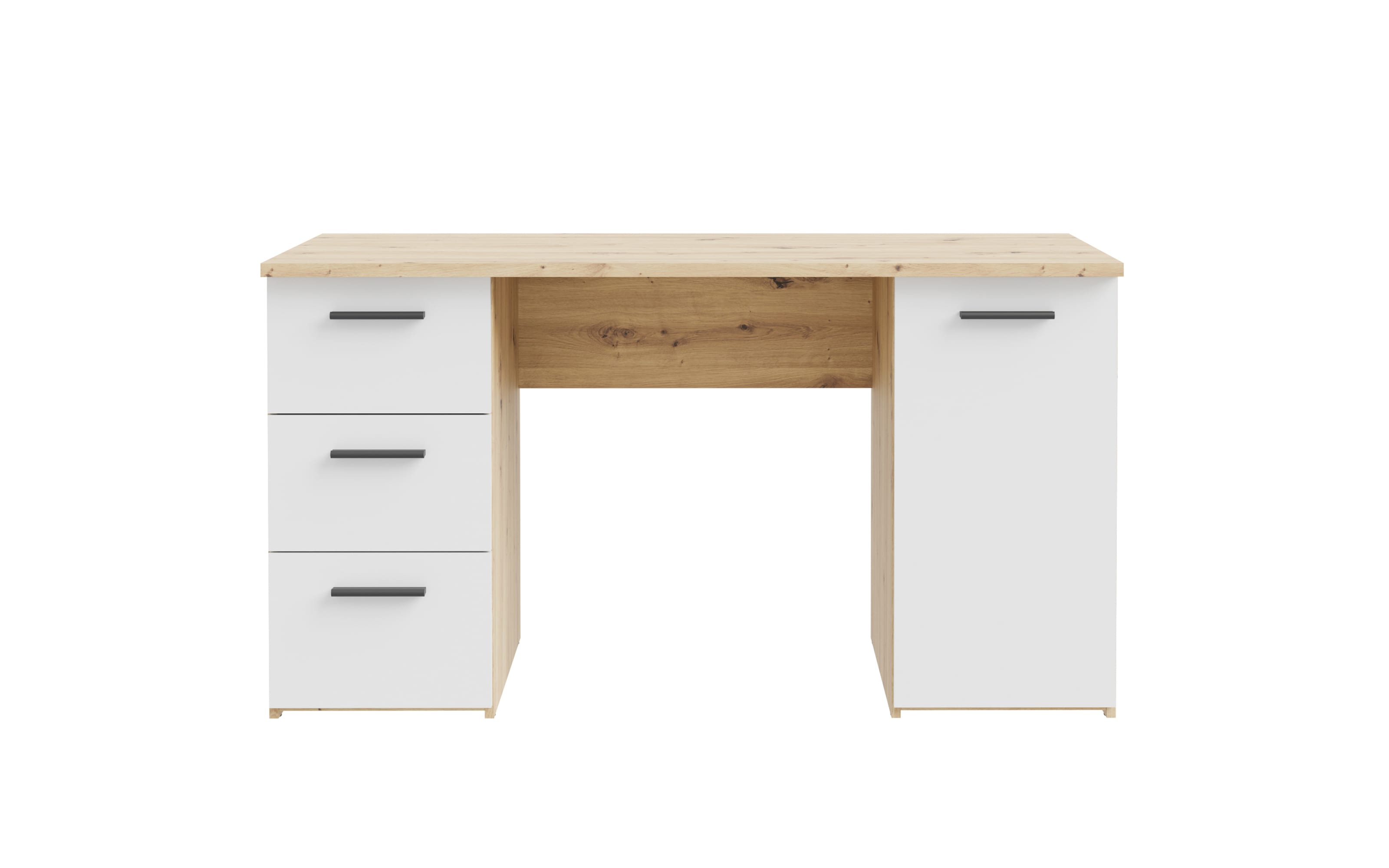 Schreibtisch Net106, Artisan Eiche Nachbildung/weiß