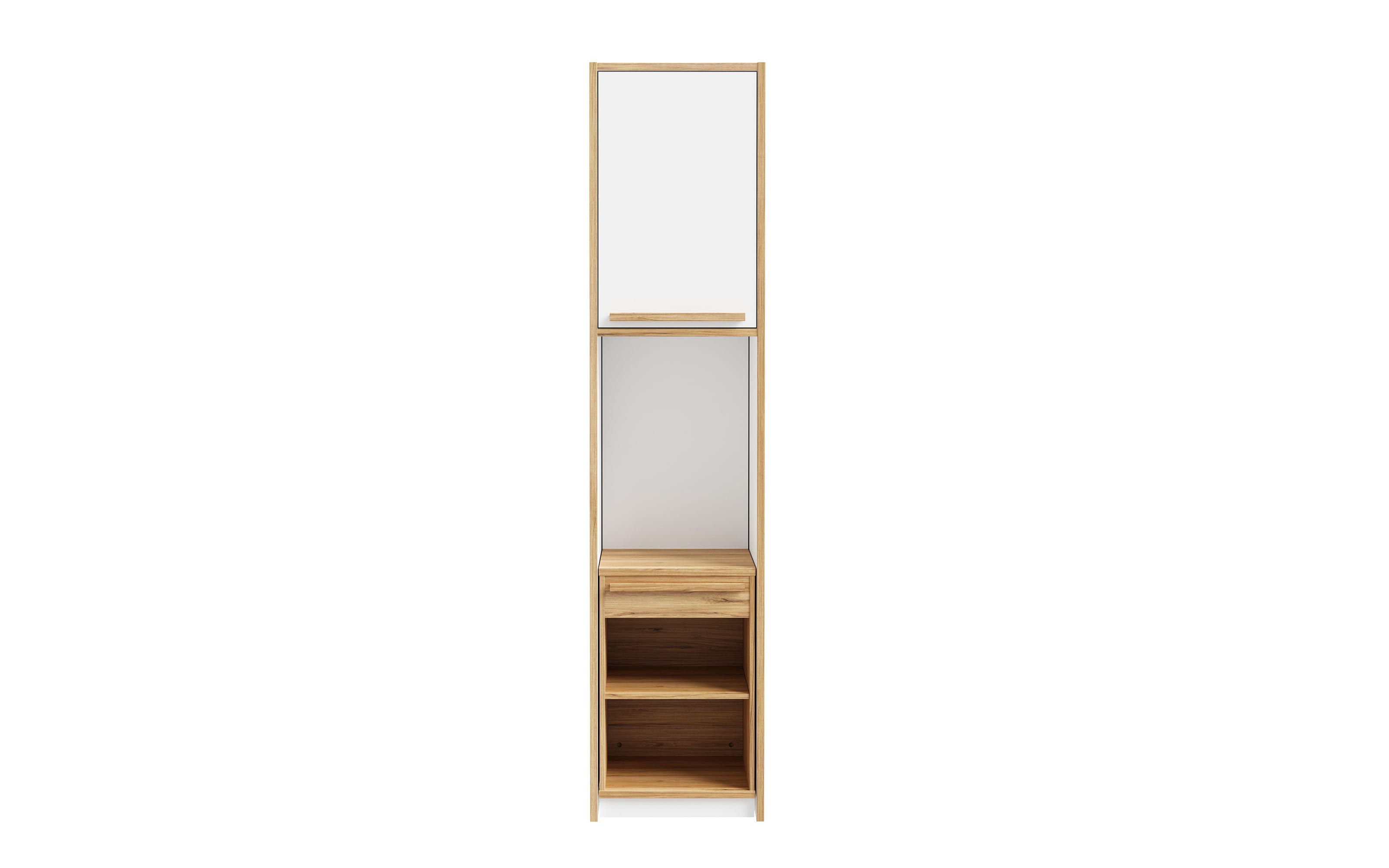 Multifunktionales Regal Smart Room, Eiche-Nachbildung/weiß