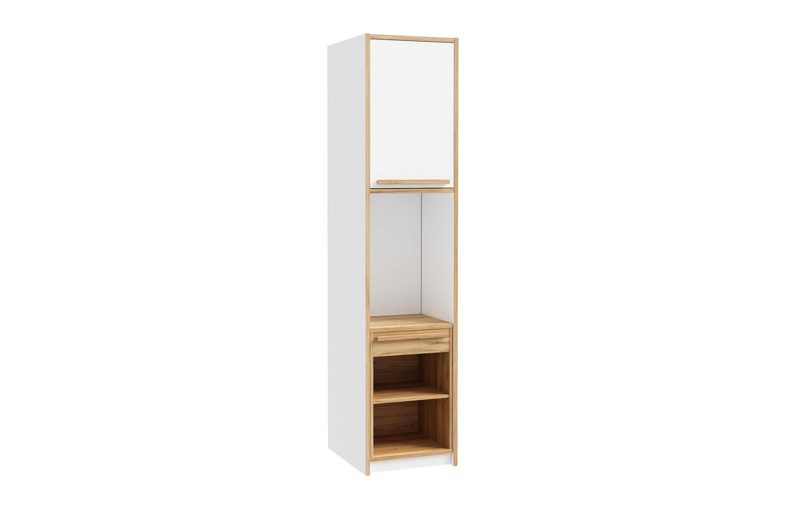 Multifunktionales Regal Smart Room, Eiche-Nachbildung/weiß