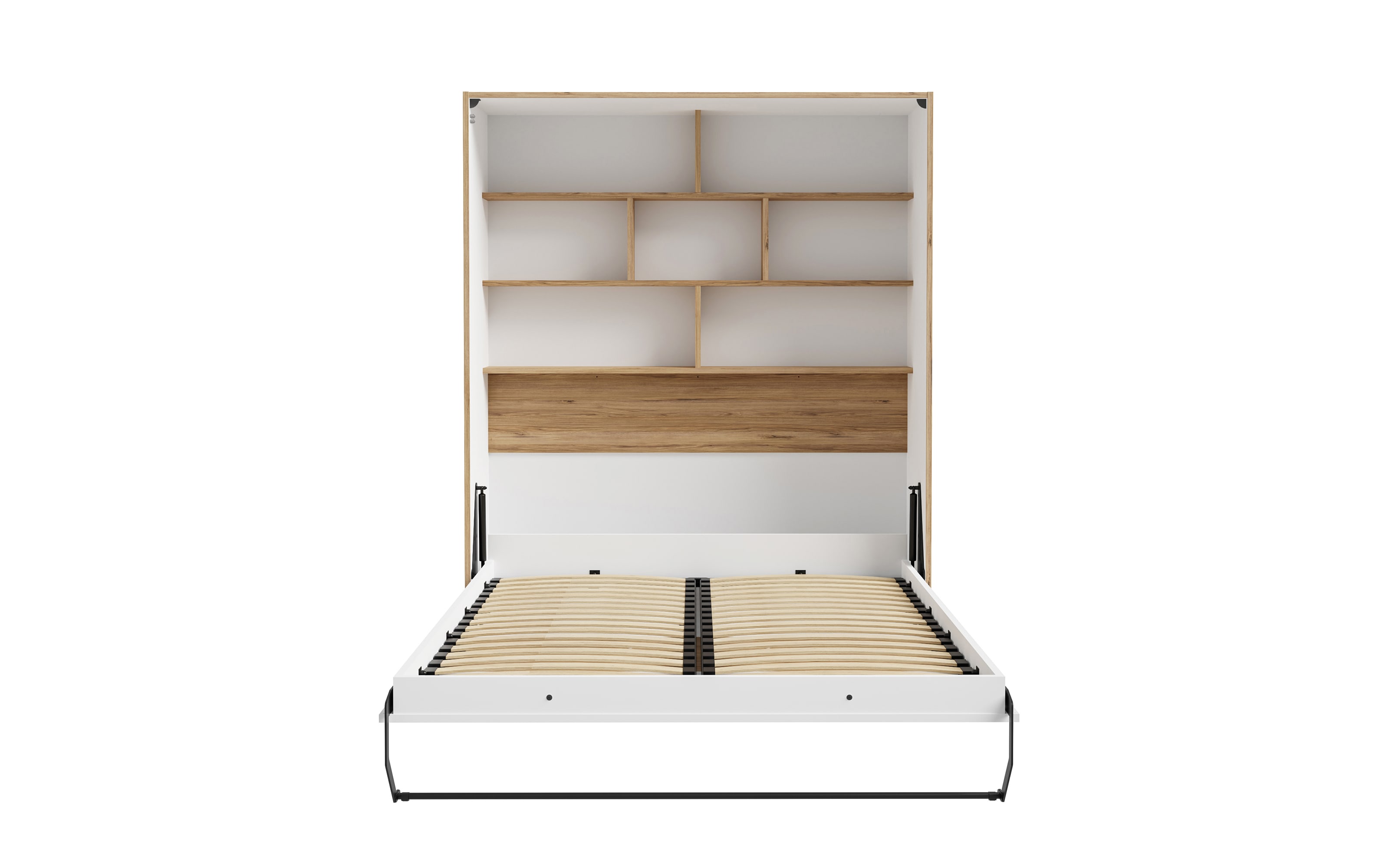 Multifunktionsbett Smart Room, Eiche-Nachbildung/weiß, 177,4 x 215 cm