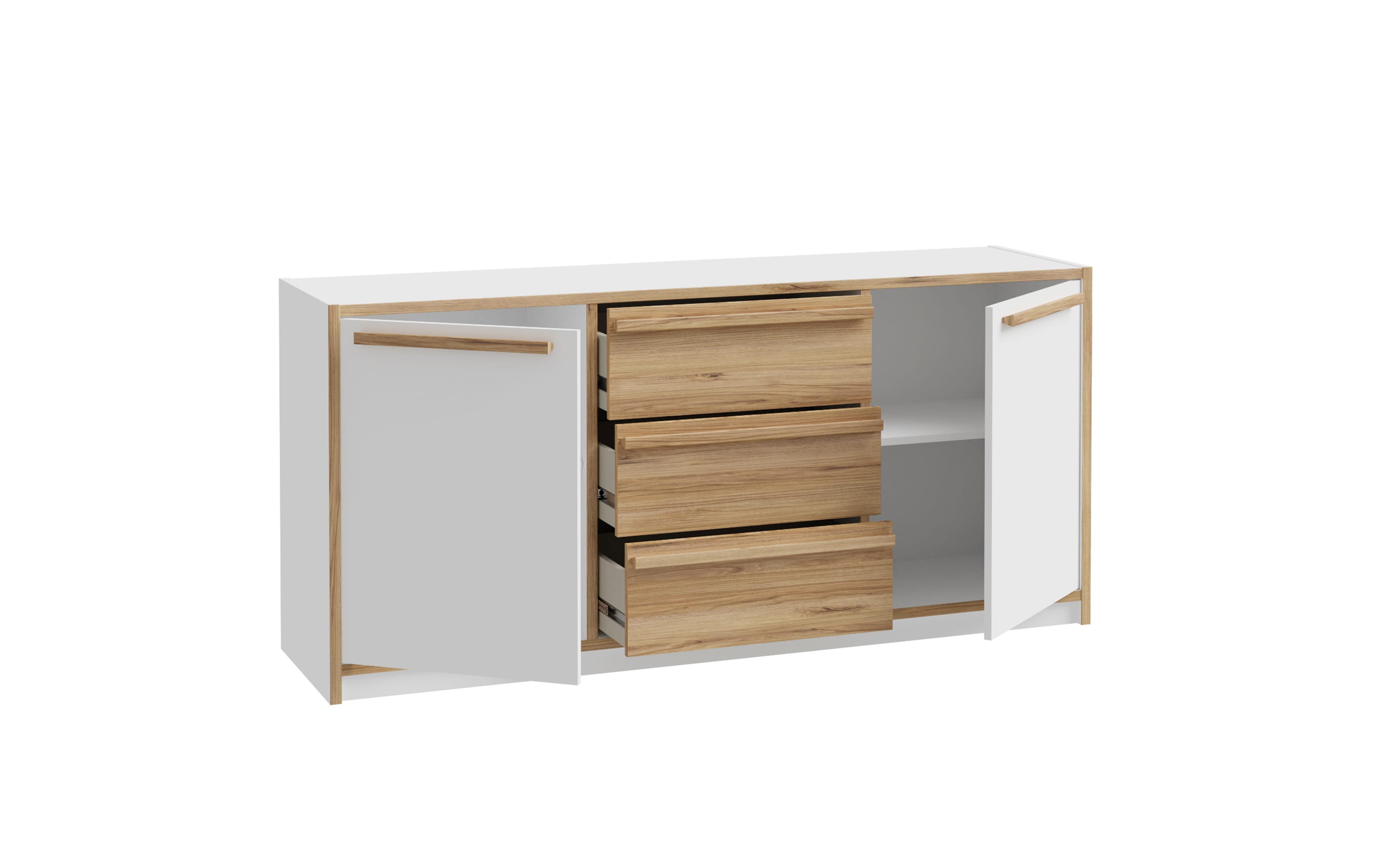 Kommode Smart Room, Eiche-Nachbildung/weiß
