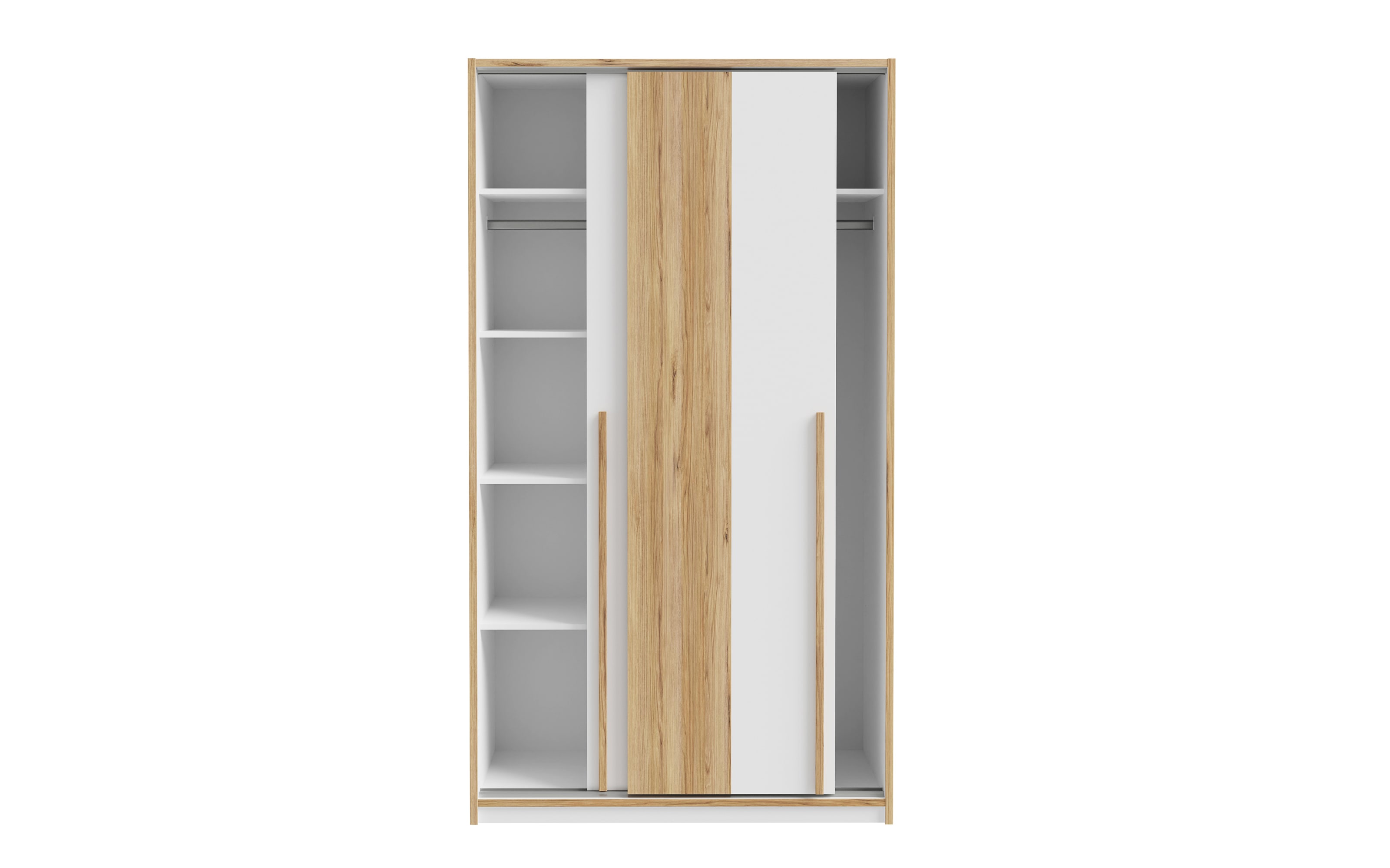 Kleiderschrank Smart Room, Eiche-Nachbildung/weiß