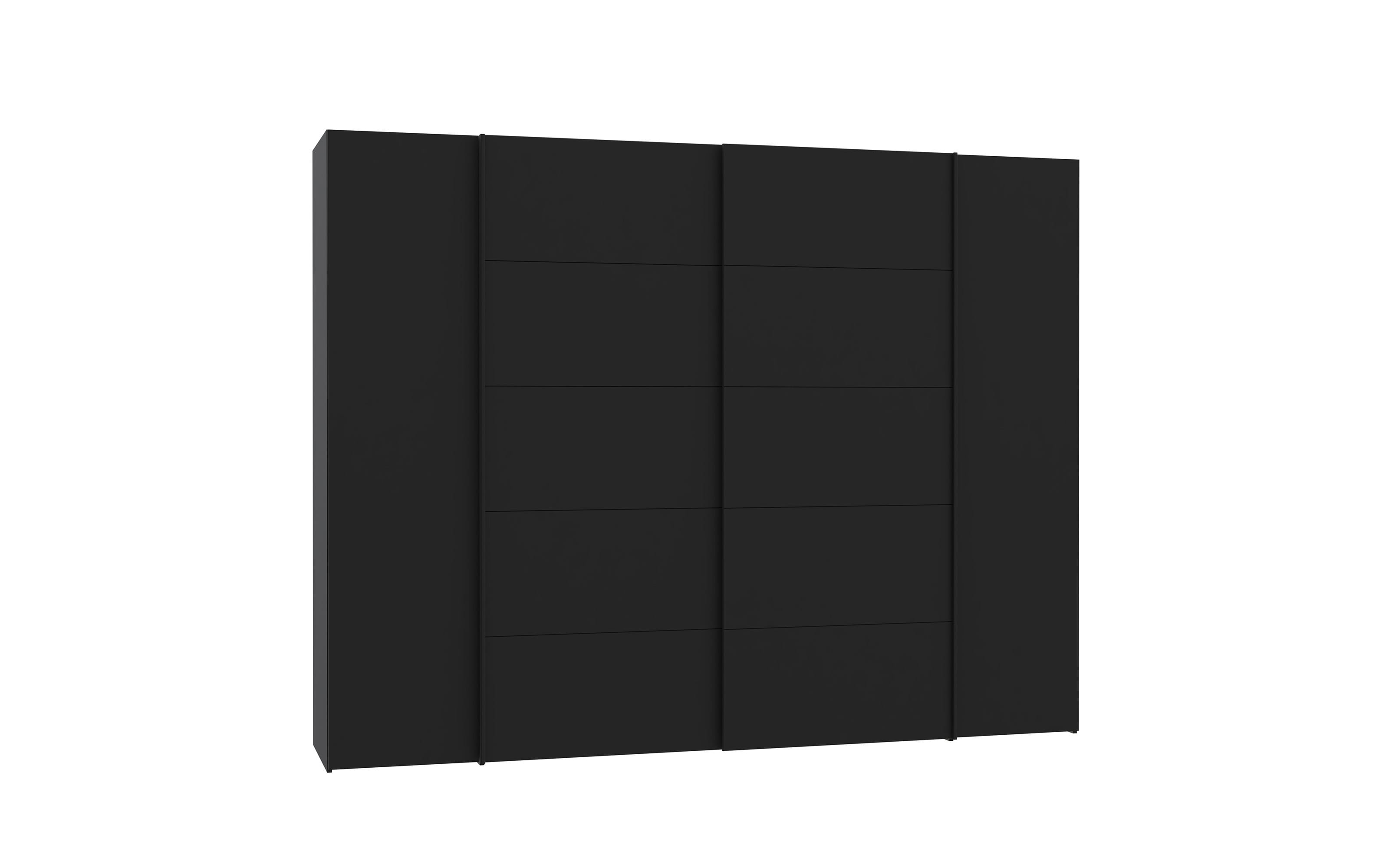 Kleiderschrank Narago, schwarz/weiß, 270,3 x 210,5 cm