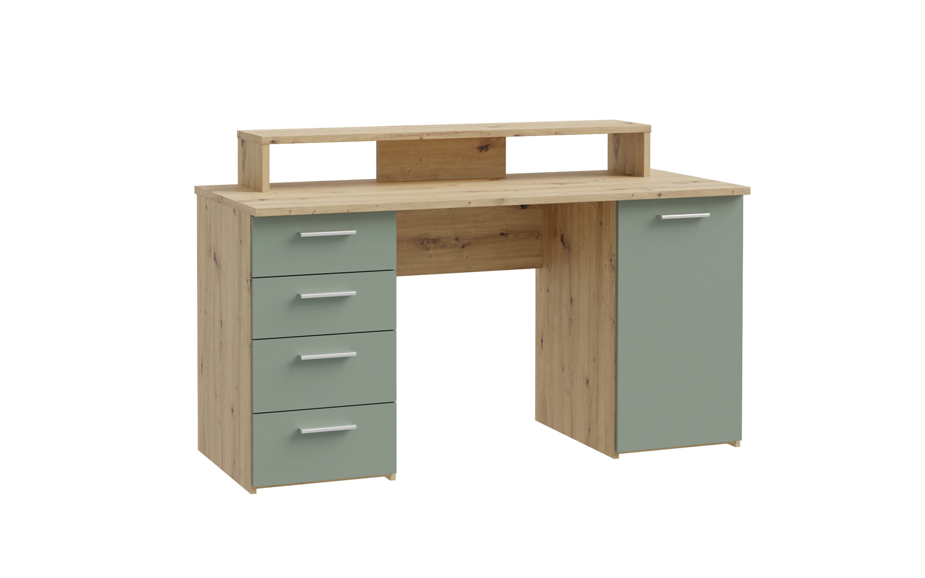 Schreibtisch Net106, Artisan Eiche Nachbildung/salbei