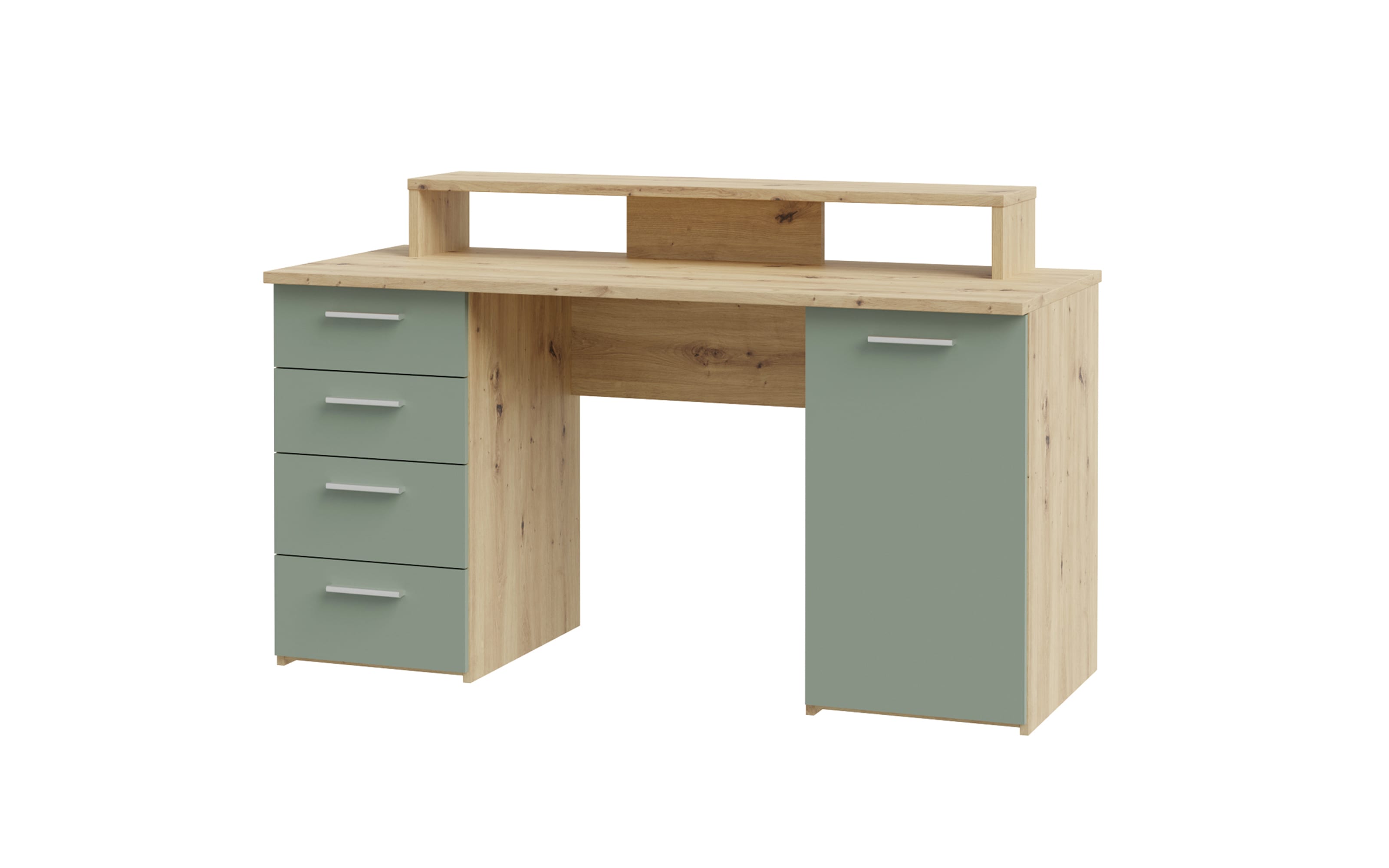 Schreibtisch Net106, Artisan Eiche Nachbildung/salbei