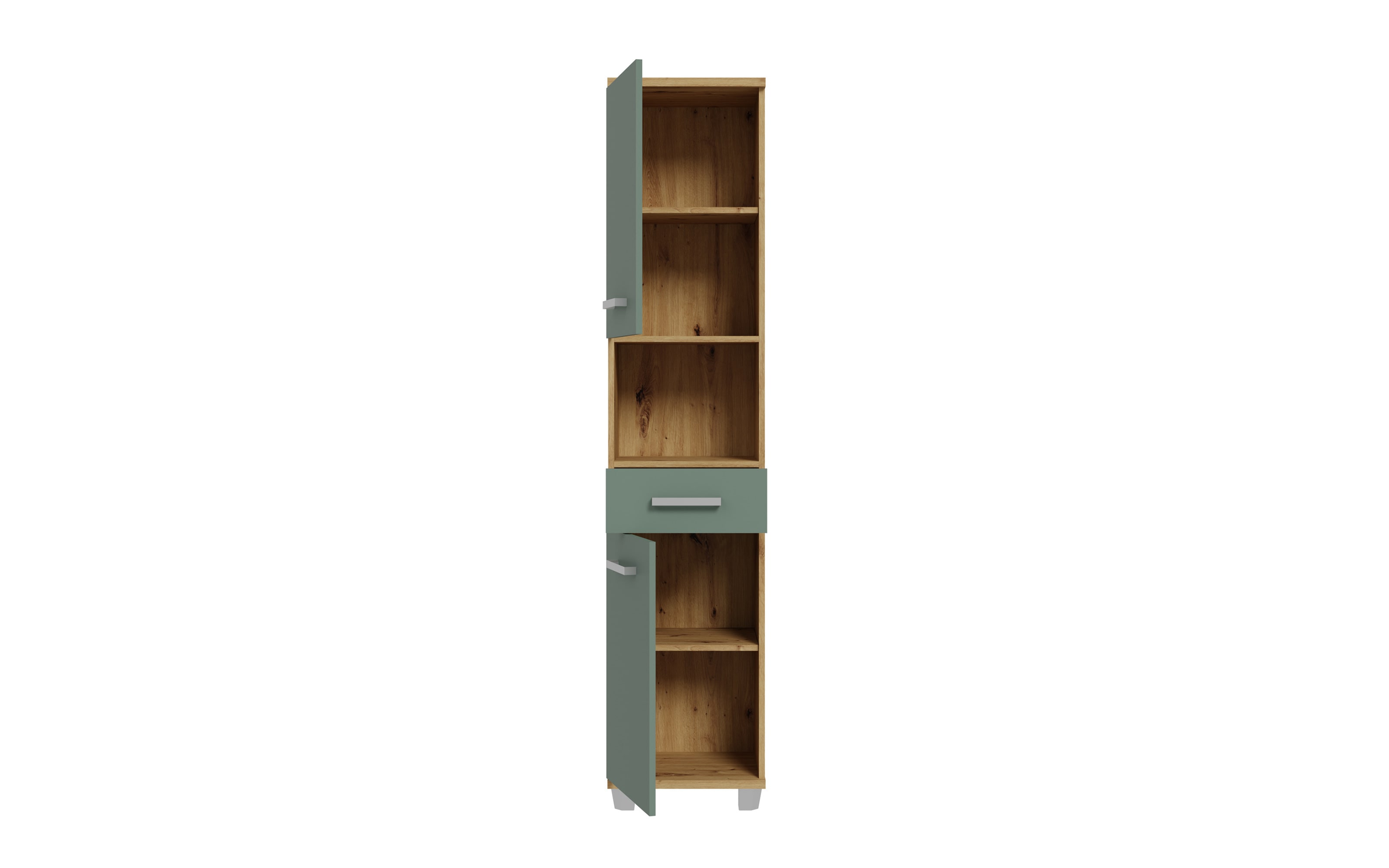 Hochschrank Veris, Artisan Eiche-Nachbildung/salbeifarbig