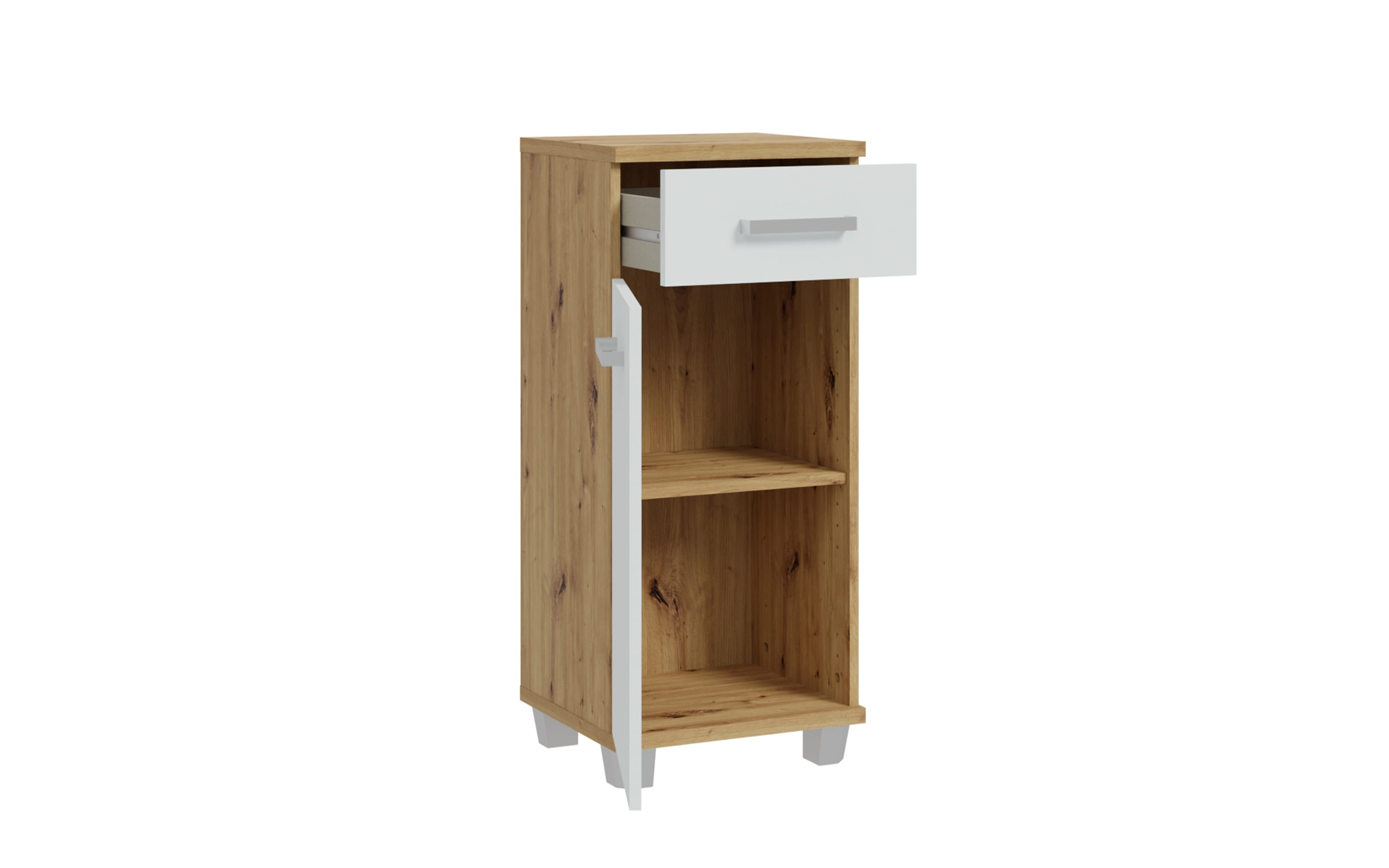 Midischrank Veris, Artisan Eiche-Nachbildung/grau