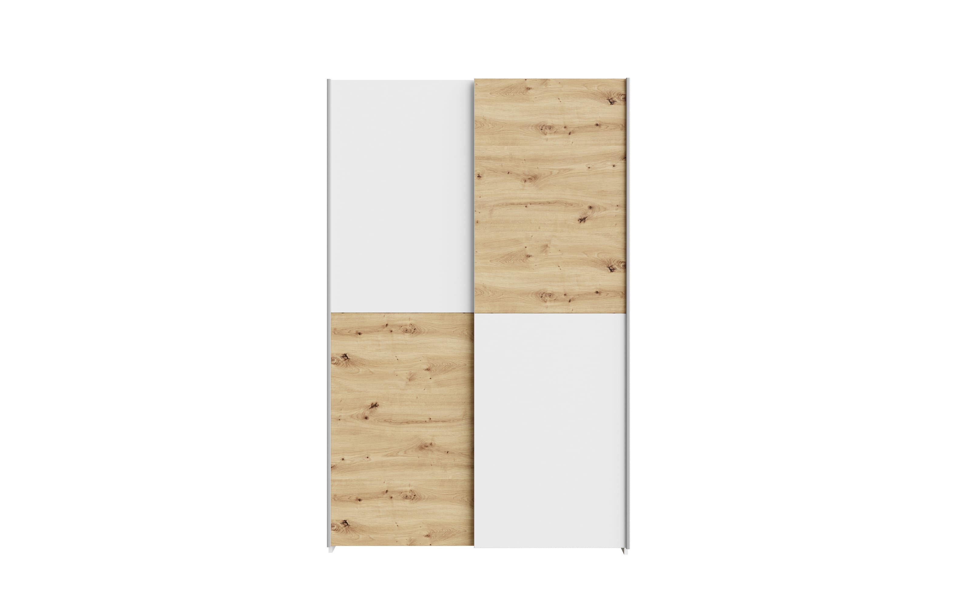 Kleiderschrank Schach&matt, Artisan Eiche-Nachbildung/weiß, 120,1 x 190,5 cm