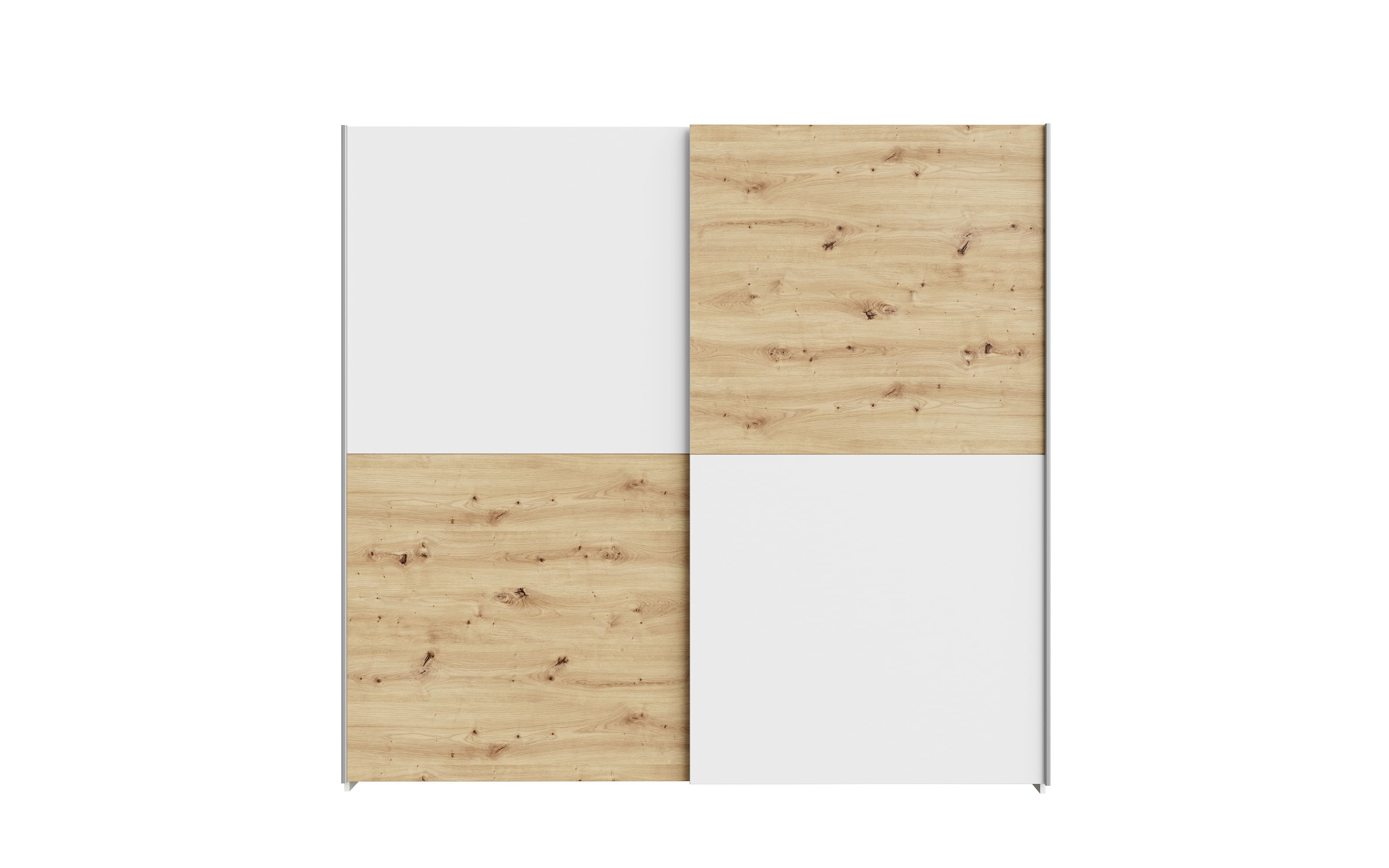 Kleiderschrank Schach&matt, Artisan Eiche-Nachbildung/weiß, 200,1 x 190,5 cm