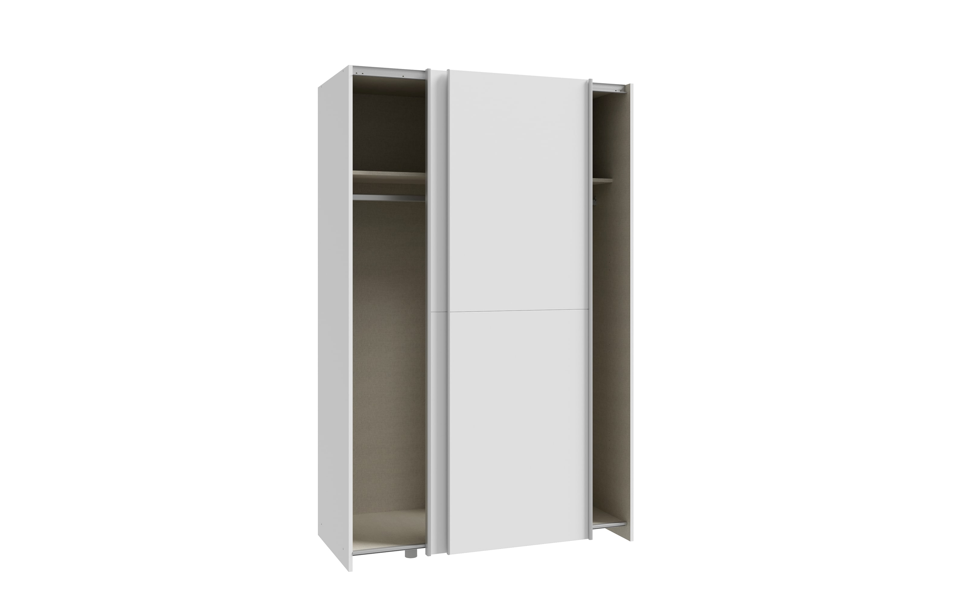 Kleiderschrank Schach&matt, weiß, 120,1 x 190,5 cm