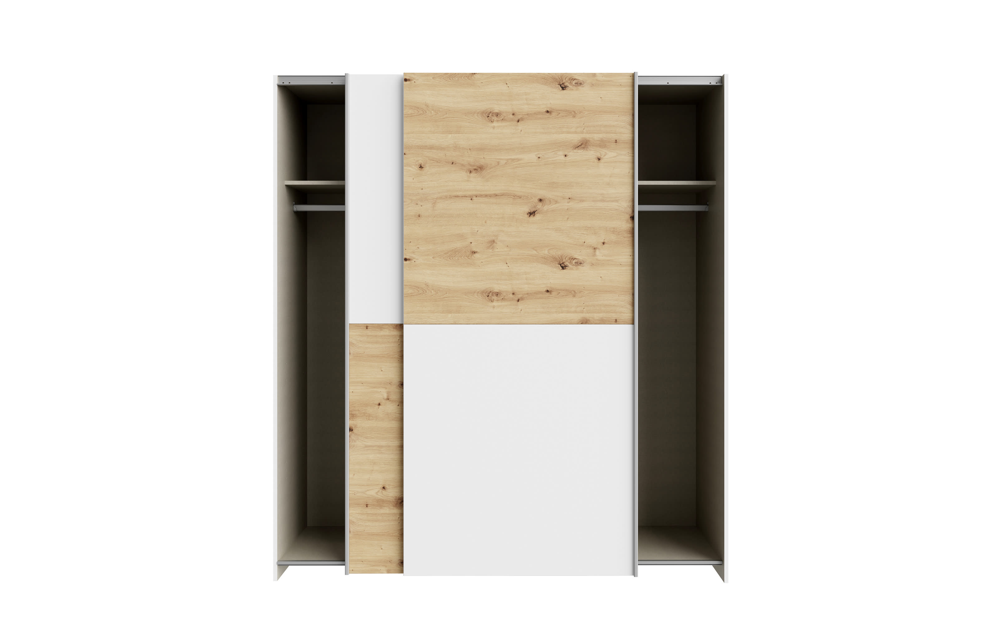 Kleiderschrank Schach&matt, Artisan Eiche-Nachbildung/weiß, 170,3 x 190,5 cm