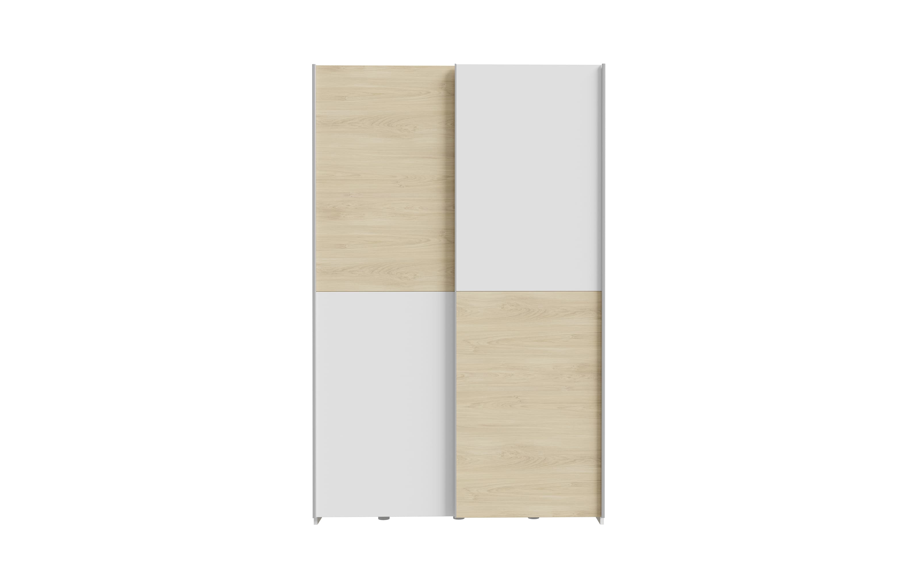 Kleiderschrank Schach&matt, Puccini Eiche-Nachbildung/weiß, 120,1 x 190,5 cm