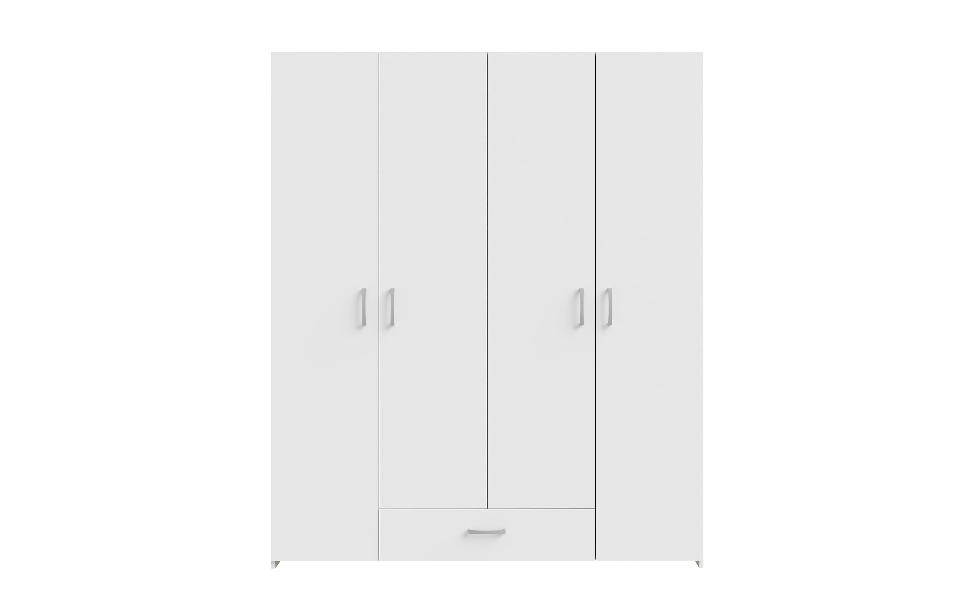 Kleiderschrank Econobox, weiß, 159,1 x 190,5 cm