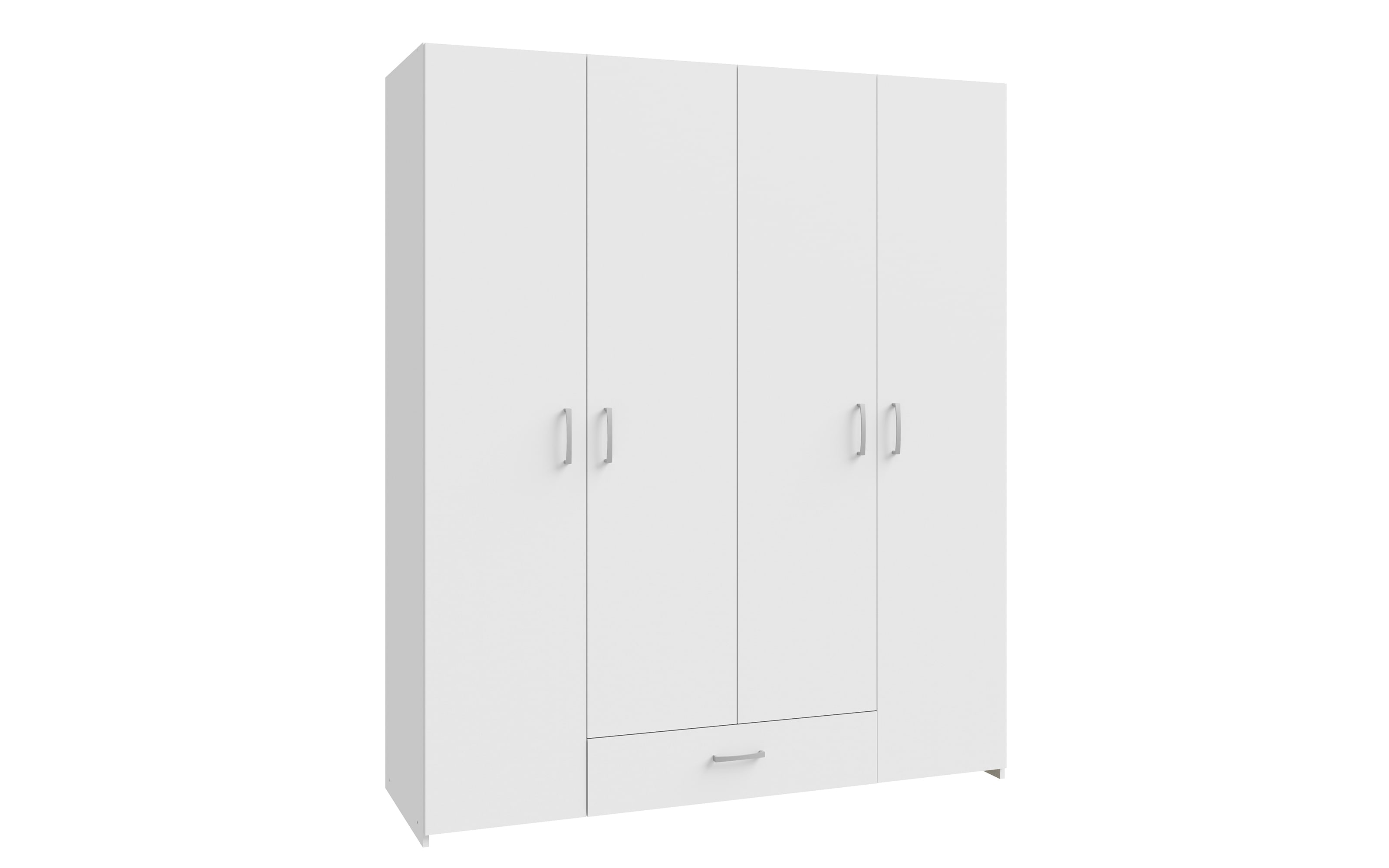 Kleiderschrank Econobox, weiß, 159,1 x 190,5 cm