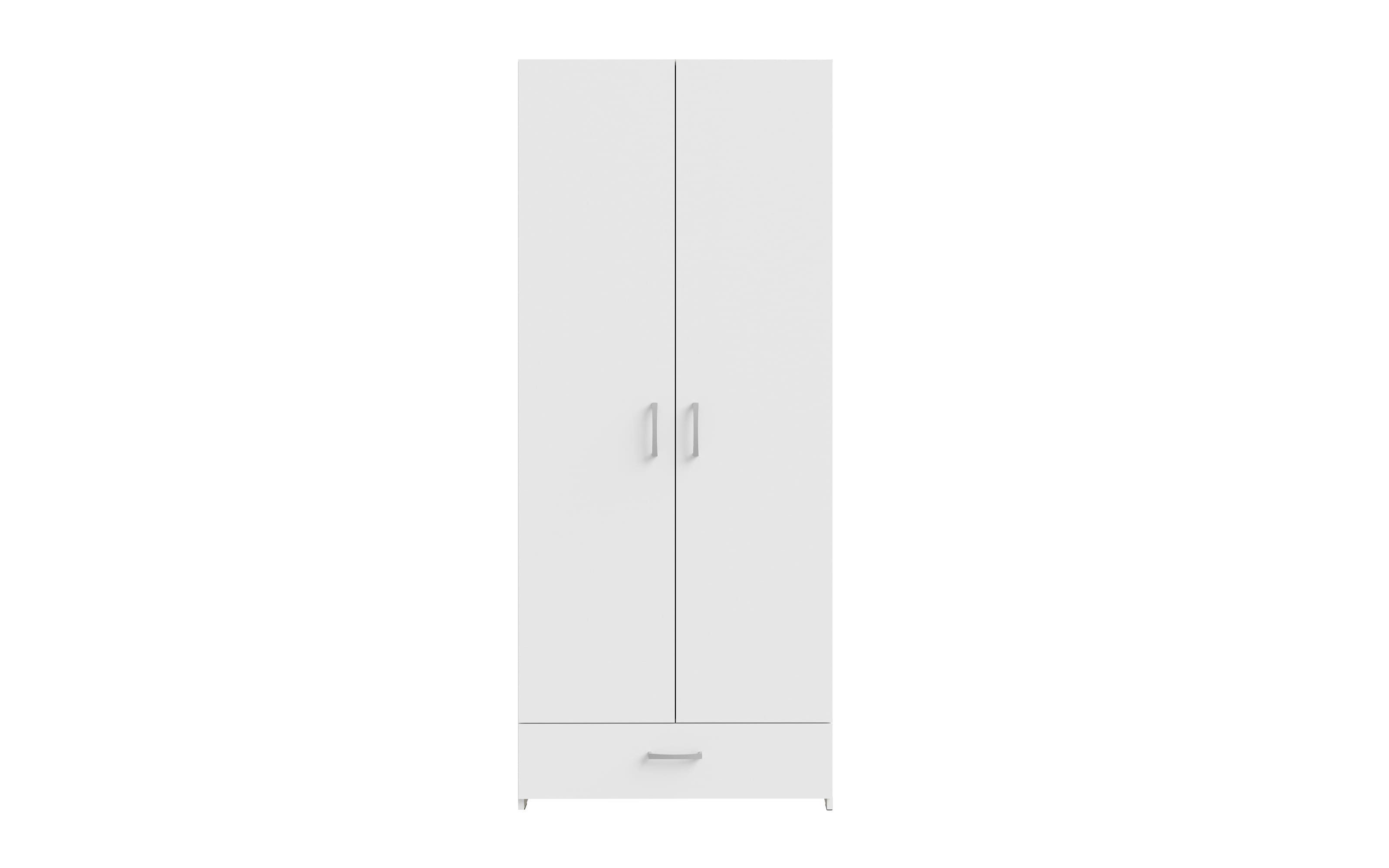Kleiderschrank Econobox, weiß, 79,7 x 190,5 cm