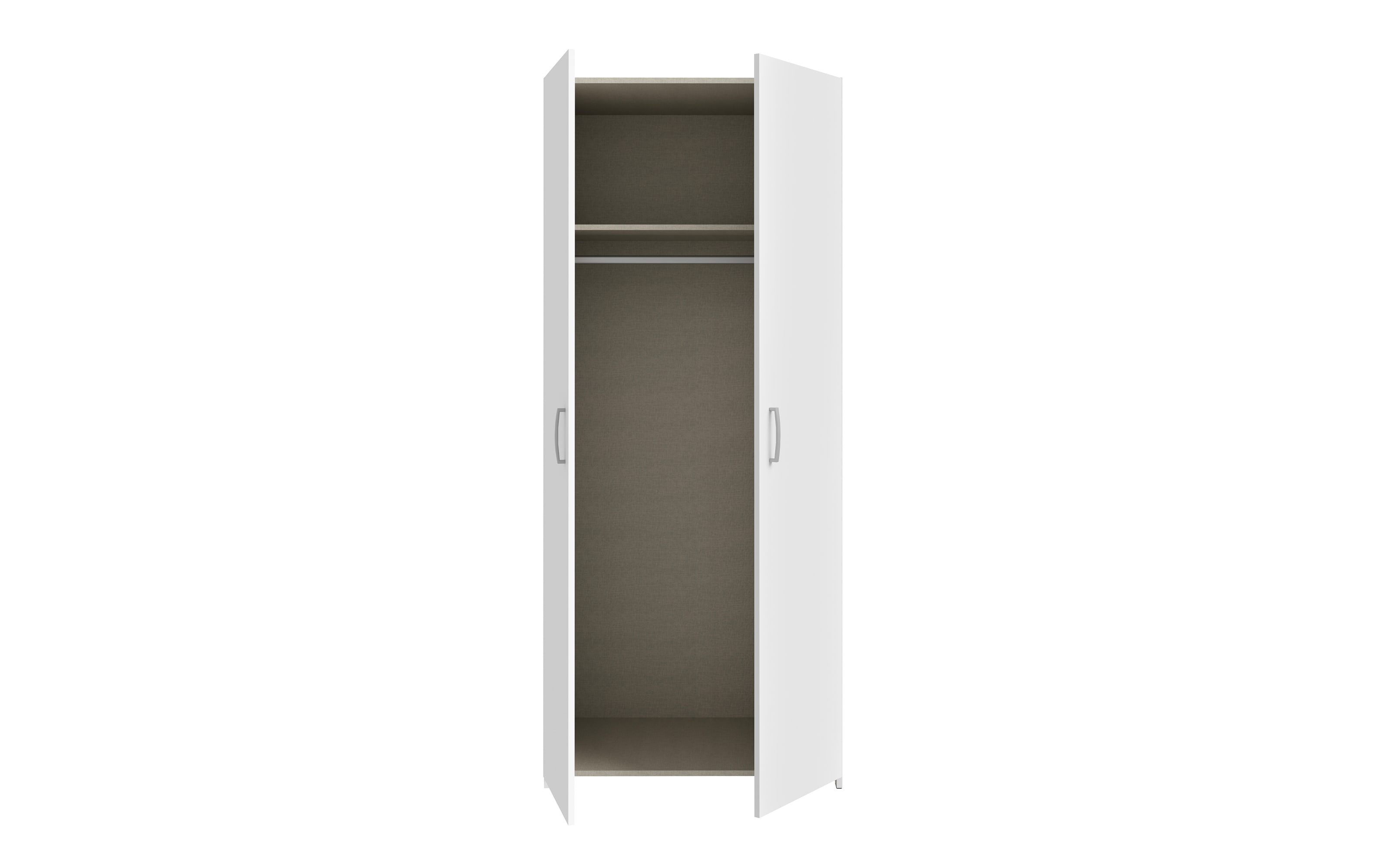 Kleiderschrank Econobox, weiß, 79,7 x 190,5 cm