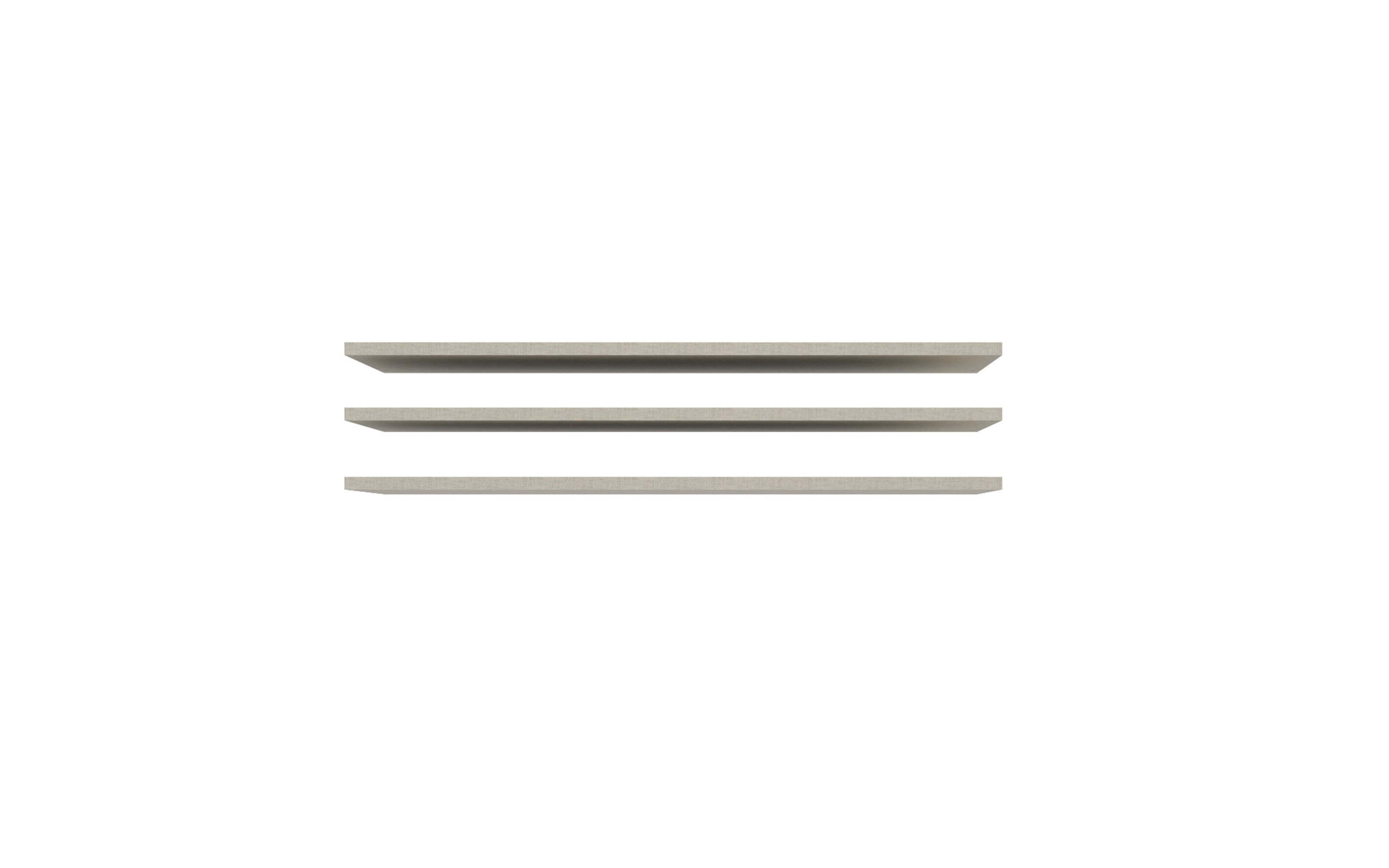Einlegeböden Econobox, grau, 77,3 x 42 cm, 3er Set